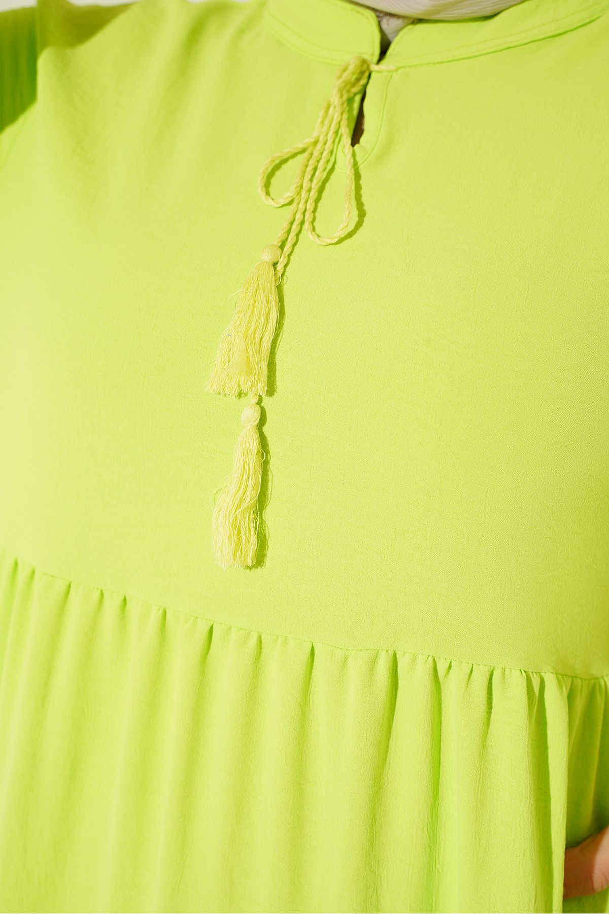 Bigdart-1627 Rochie Hijab cu Siret - V. Verde 5