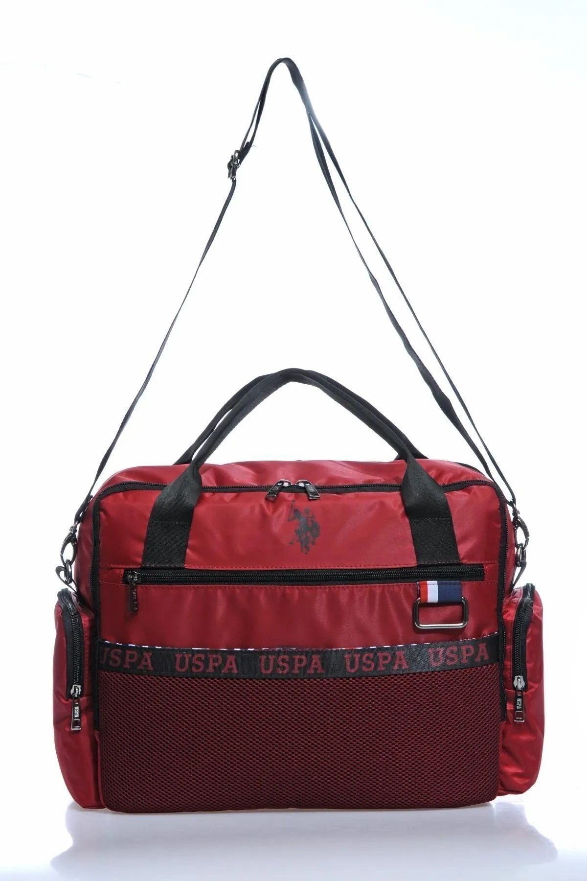 U.S. Polo Assn.-قاعدة. POLO ASSN 21599 - حقيبة العناية بالطفل باللون الأحمر الداكن 2