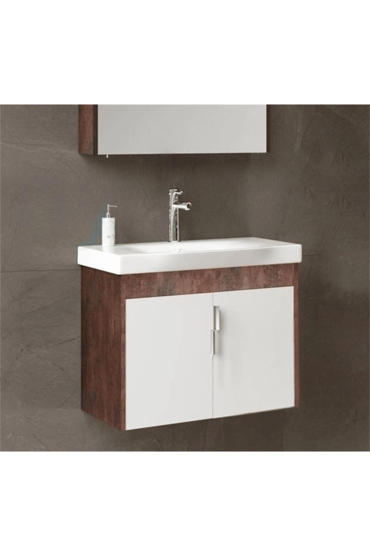 ORKA LUNA 65 ALT MODÜL + LAVABO  KAHVE TAŞ 5001418