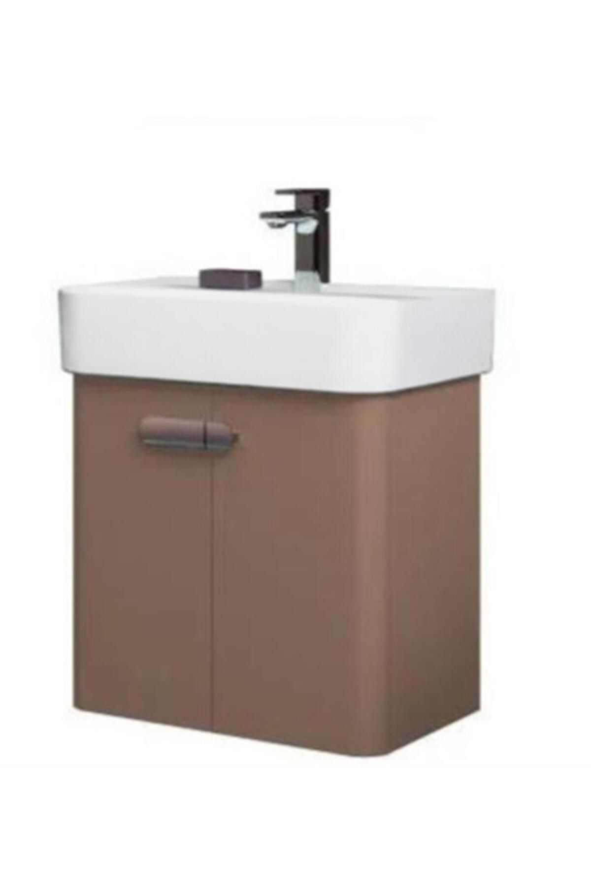 ORKA ORBIT 55 ALT MODÜL + LAVABO  PARLAK CAPPUCINO 5001710