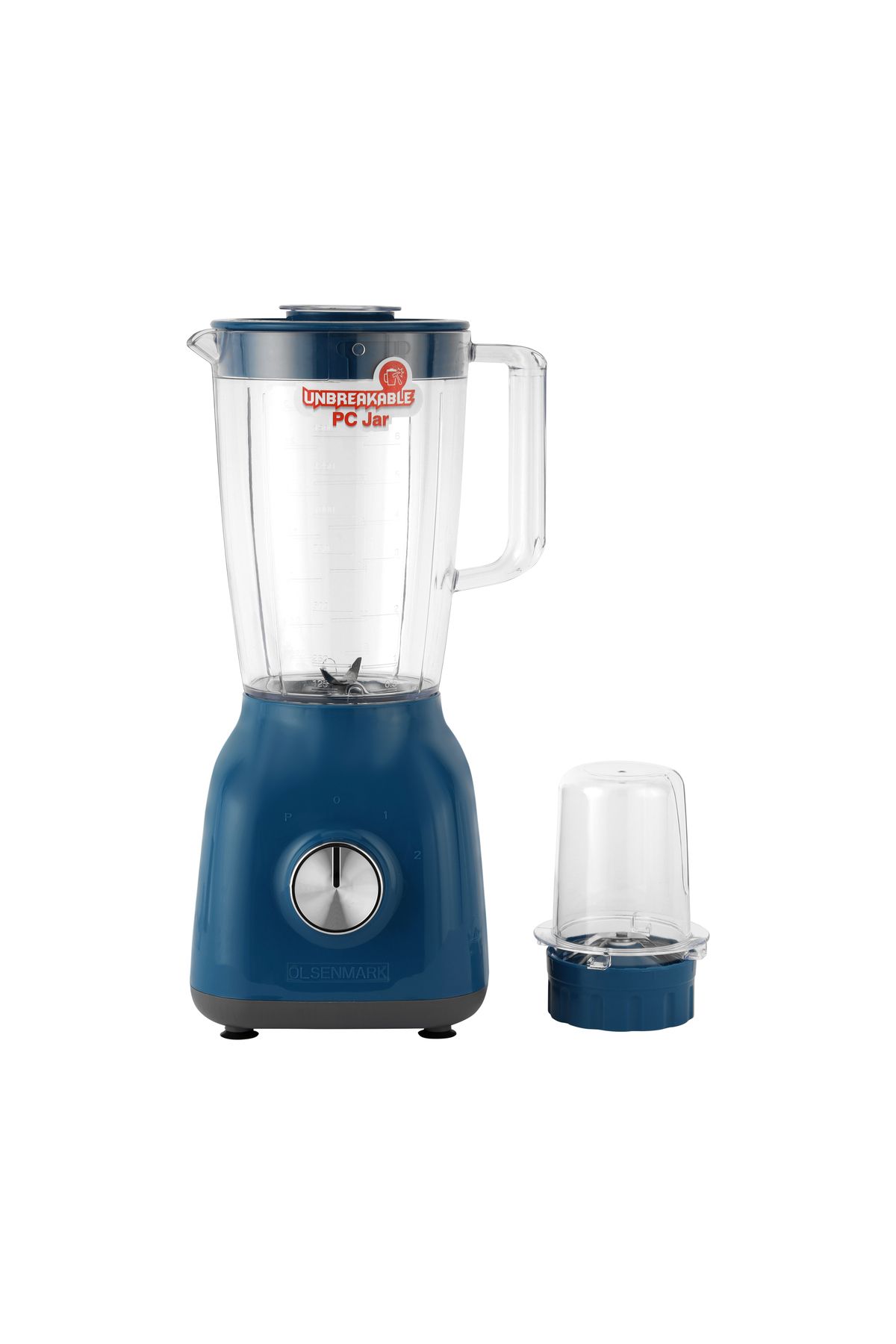 Olsenmark-2-in-1 Large Capacity Countertop Blender Juicer Mixer Set 1.8 L 650 W Omsb2238 Blue/clear 8