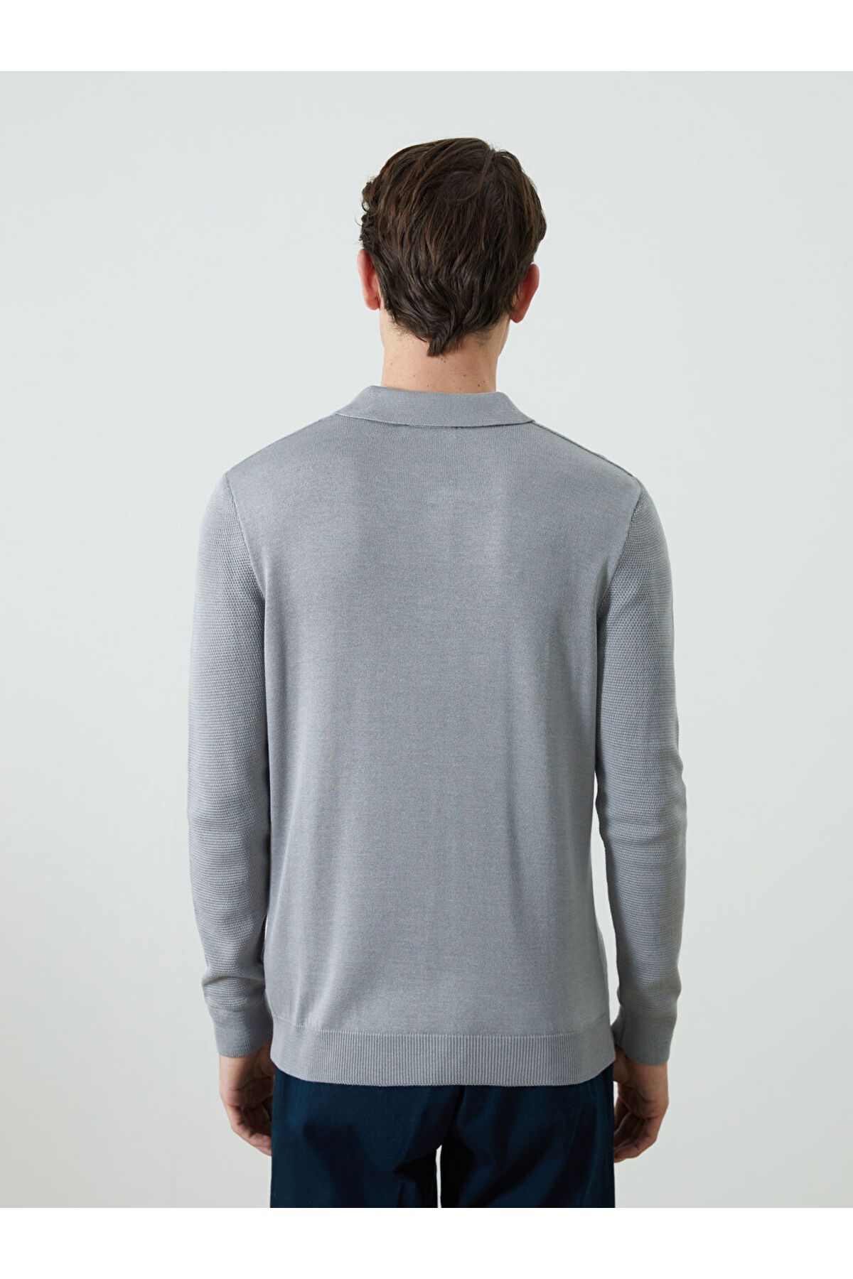 LC Waikiki-Polo Neck Long Sleeve Men's Knitwear Sweater 4