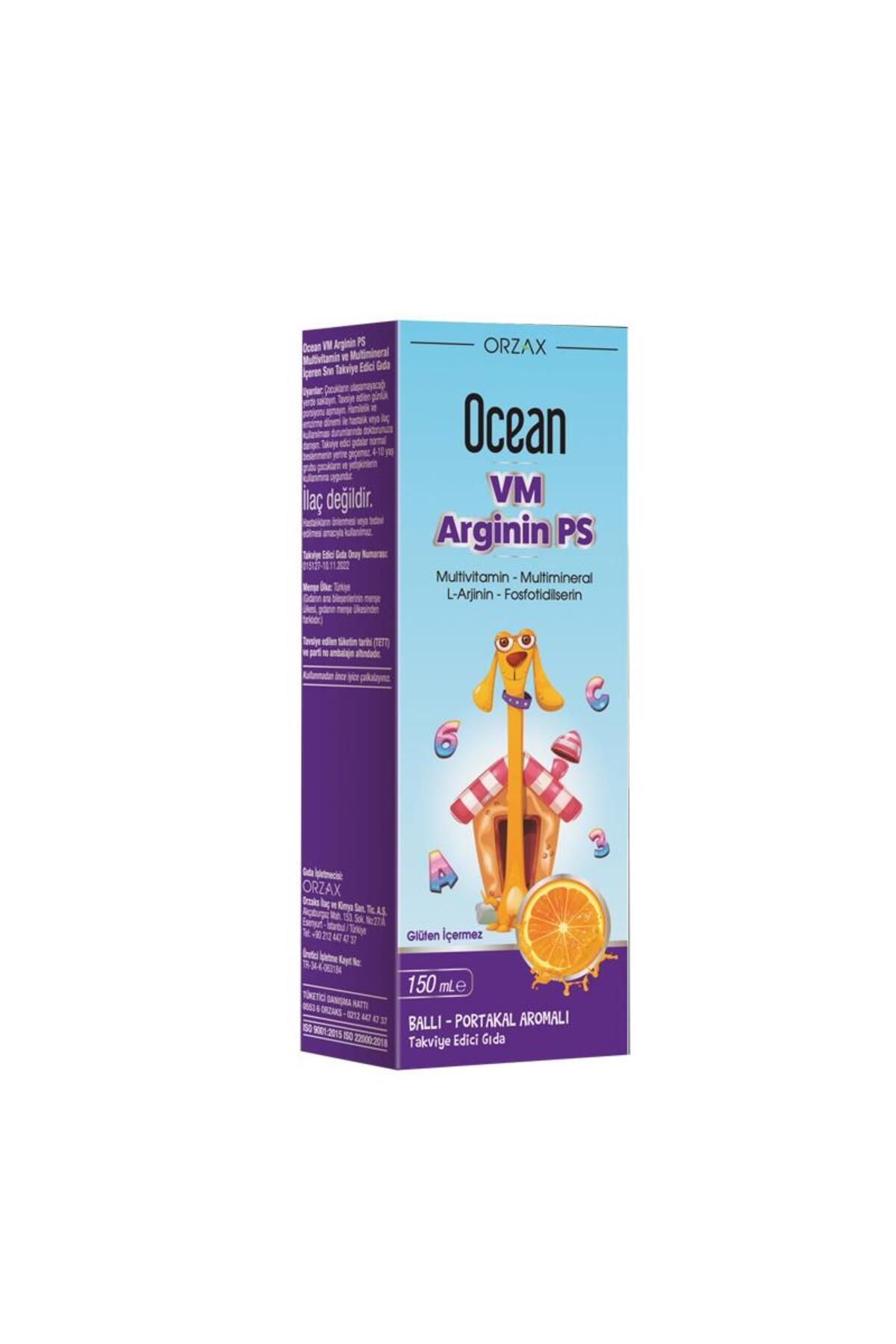 Ocean Orzax Ocean VM Arginin PS Sıvı 150ml