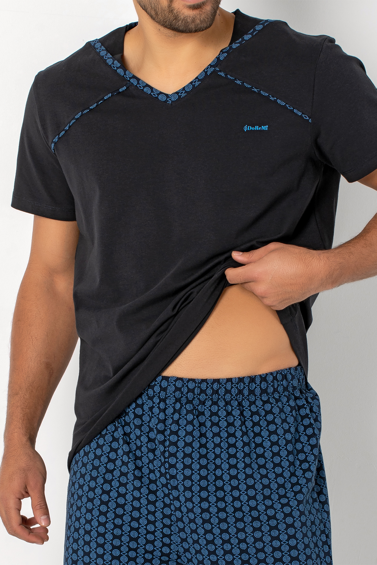 Doremi Kısa Kollu Erkek Pijama Takımı görsel 7