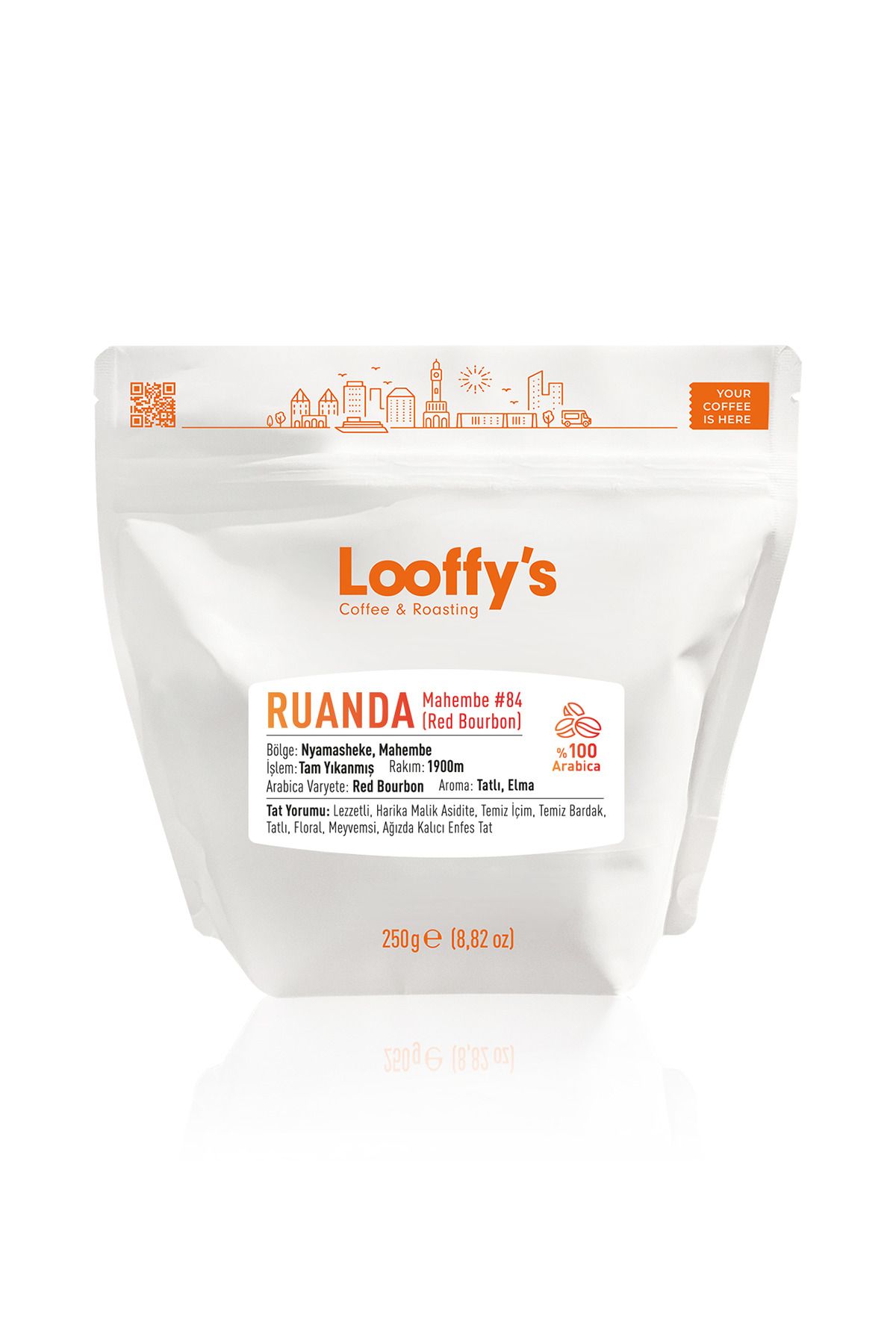 Looffy's Coffee Afrika Kahvesi Ruanda Mahembe #84 Red Bourbon (500 Gram)