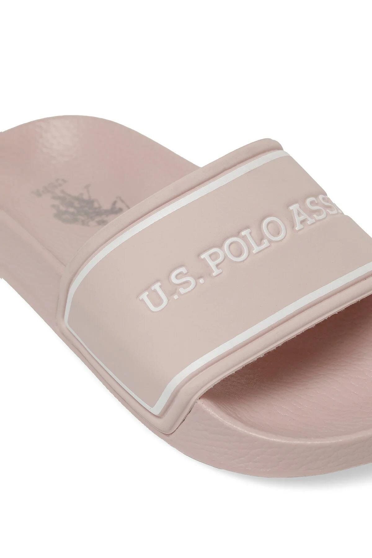 دمپایی ورزشی صورتی دخترانه و بچگانه پایه چوگان Assn. Sonya 4fx Pink Girls Dlippers A10168683312010 U.S. Polo Assn.