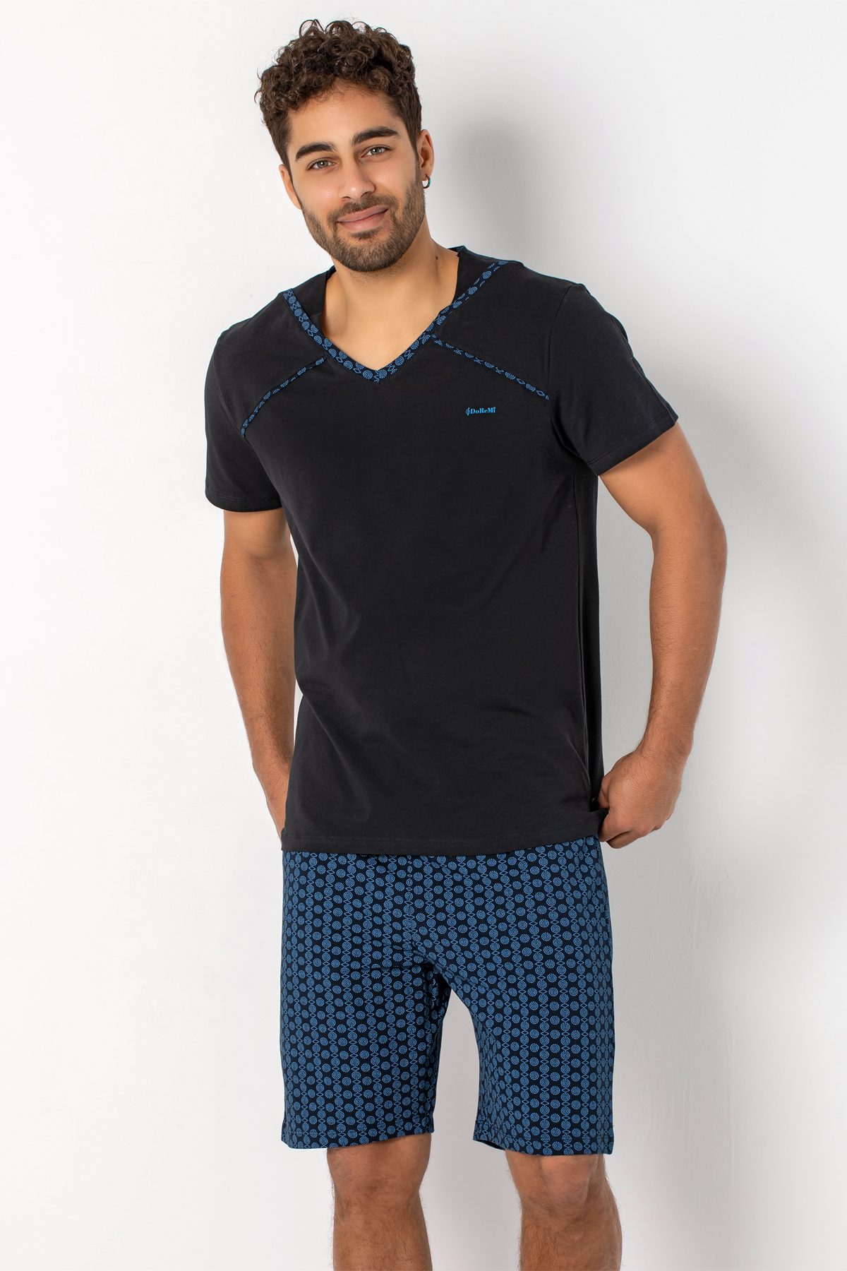 Doremi Kısa Kollu Erkek Pijama Takımı görsel 8