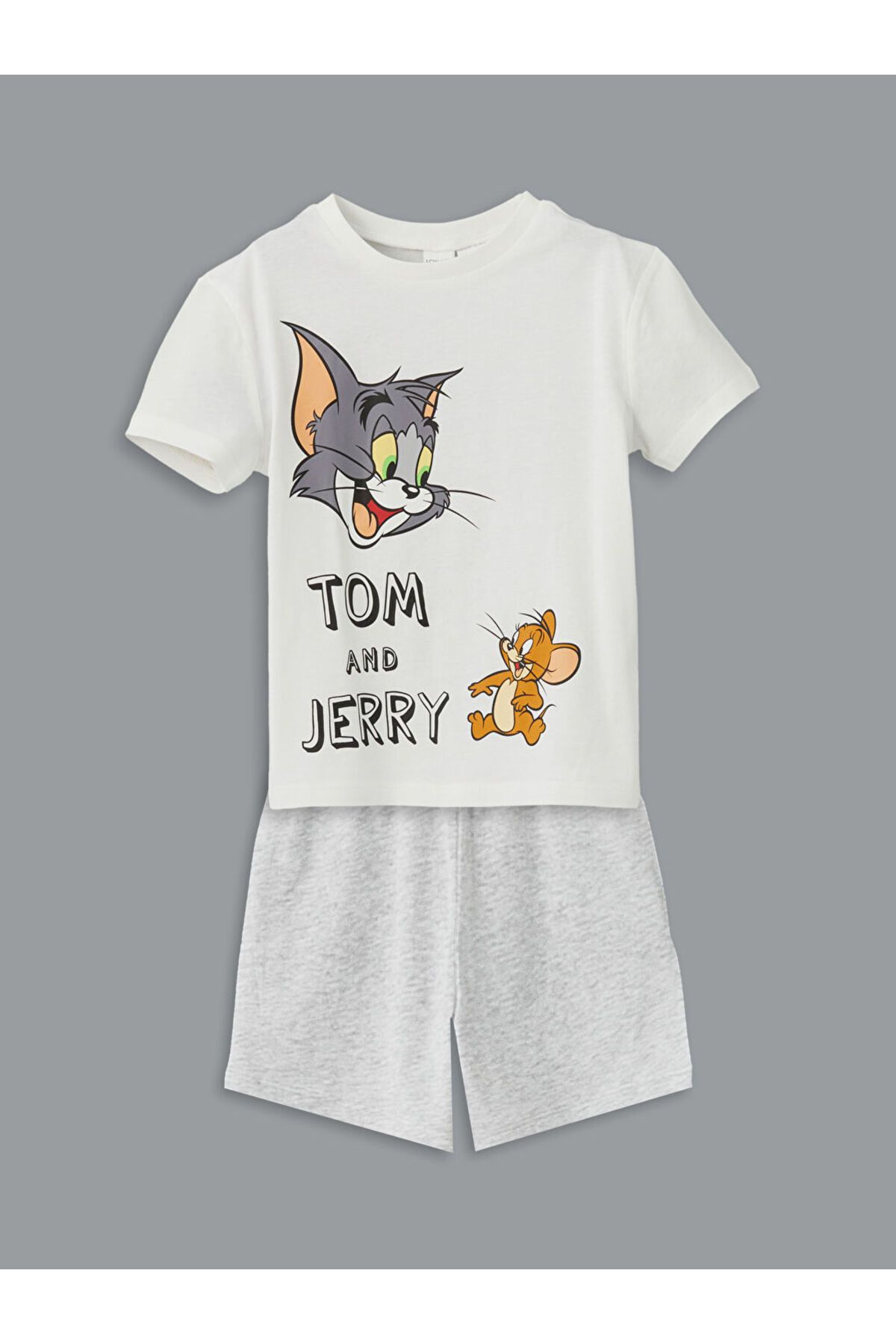 LC Waikiki LCW baby Tom ve Jerry Baskılı Erkek Bebek Tişört ve Şort 2'li