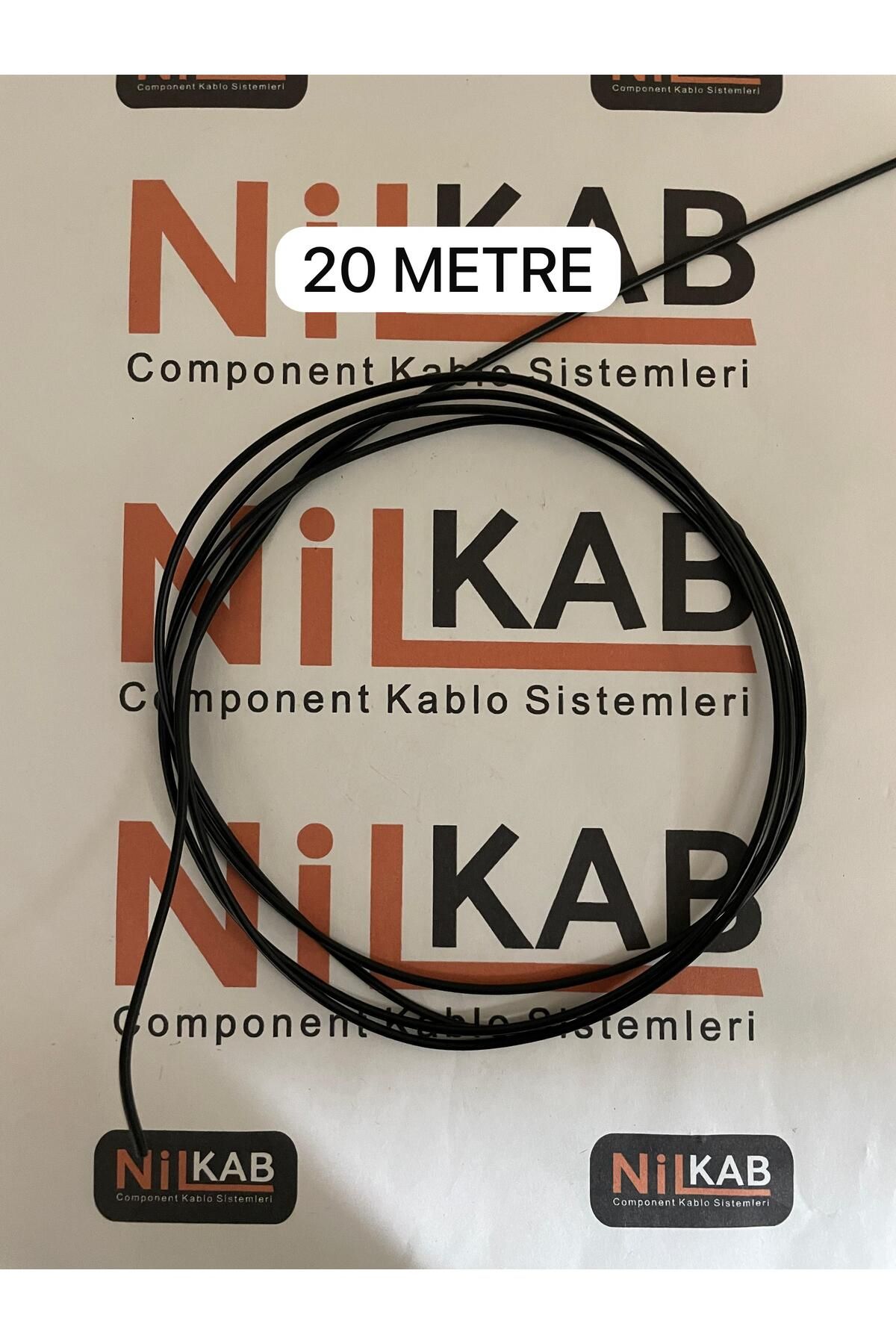 Nilkab FLRY-B 1 MM BAKIR KABLO SİYAH 20 METRE