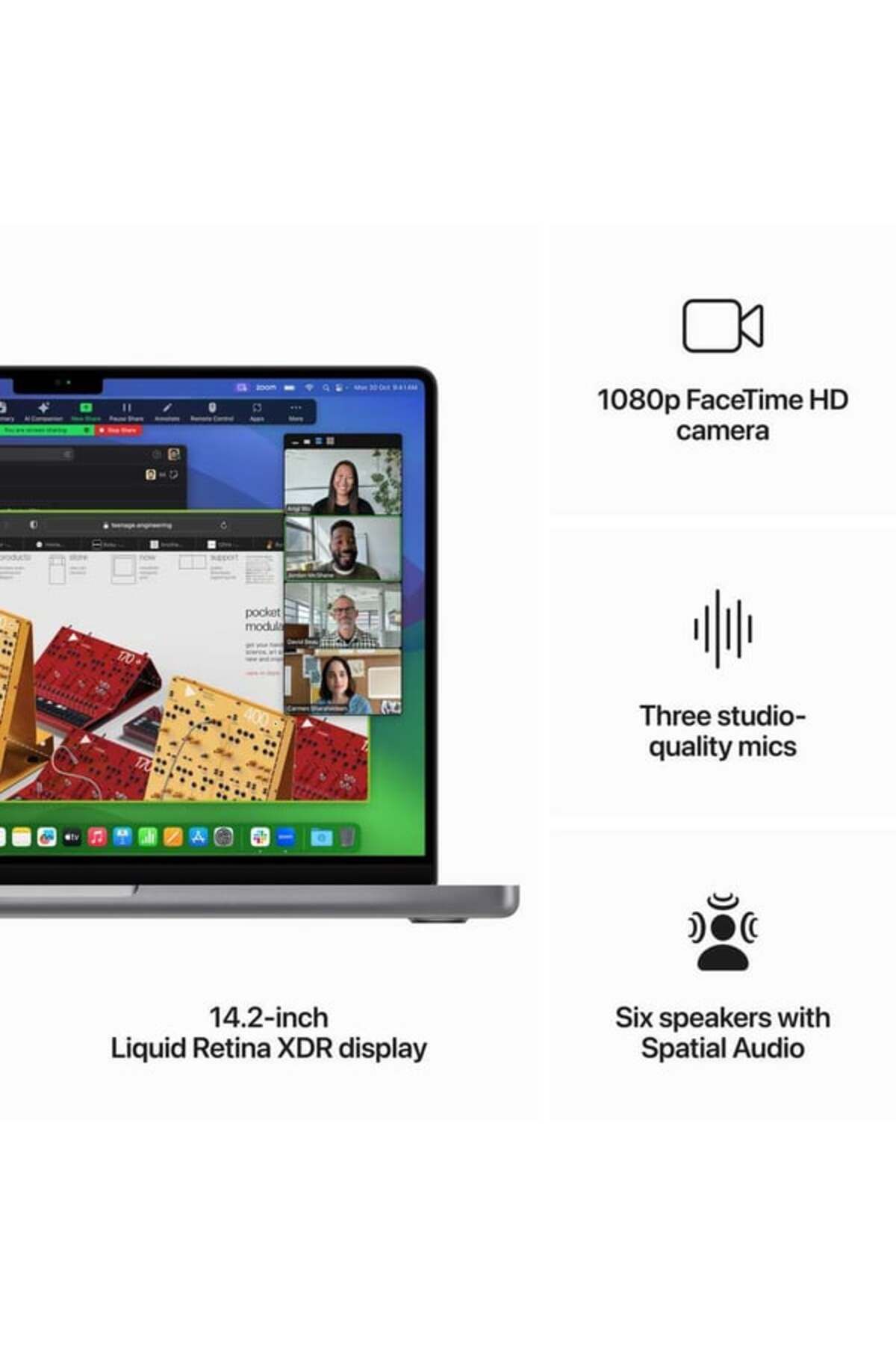 Apple-14-inch Macbook Pro: M3 Chip With 8‑core Cpu And 10‑core Gpu, 1tb Ssd - Space Grey 2