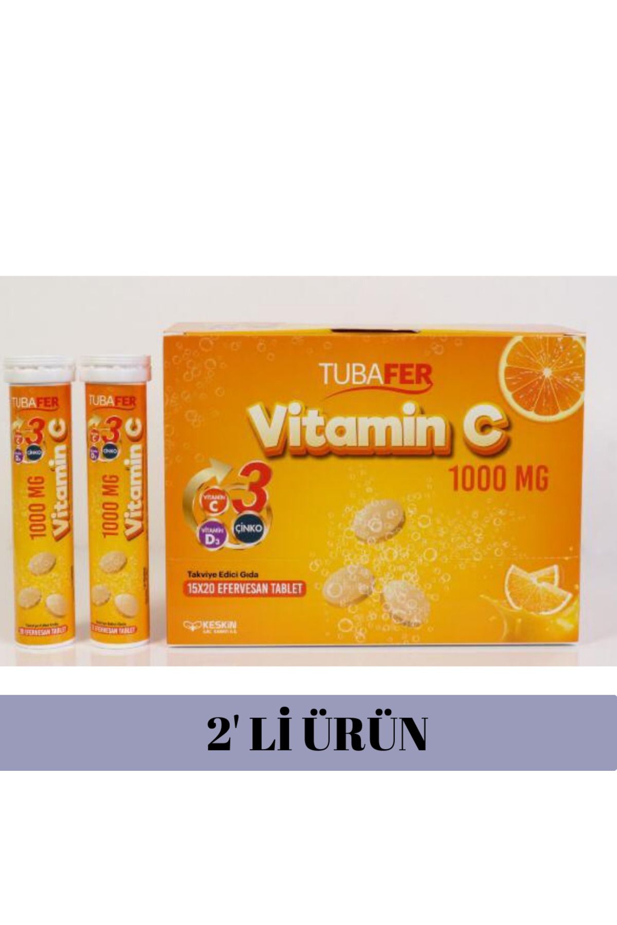 TubaFer Vitamin C , Çinko , D3