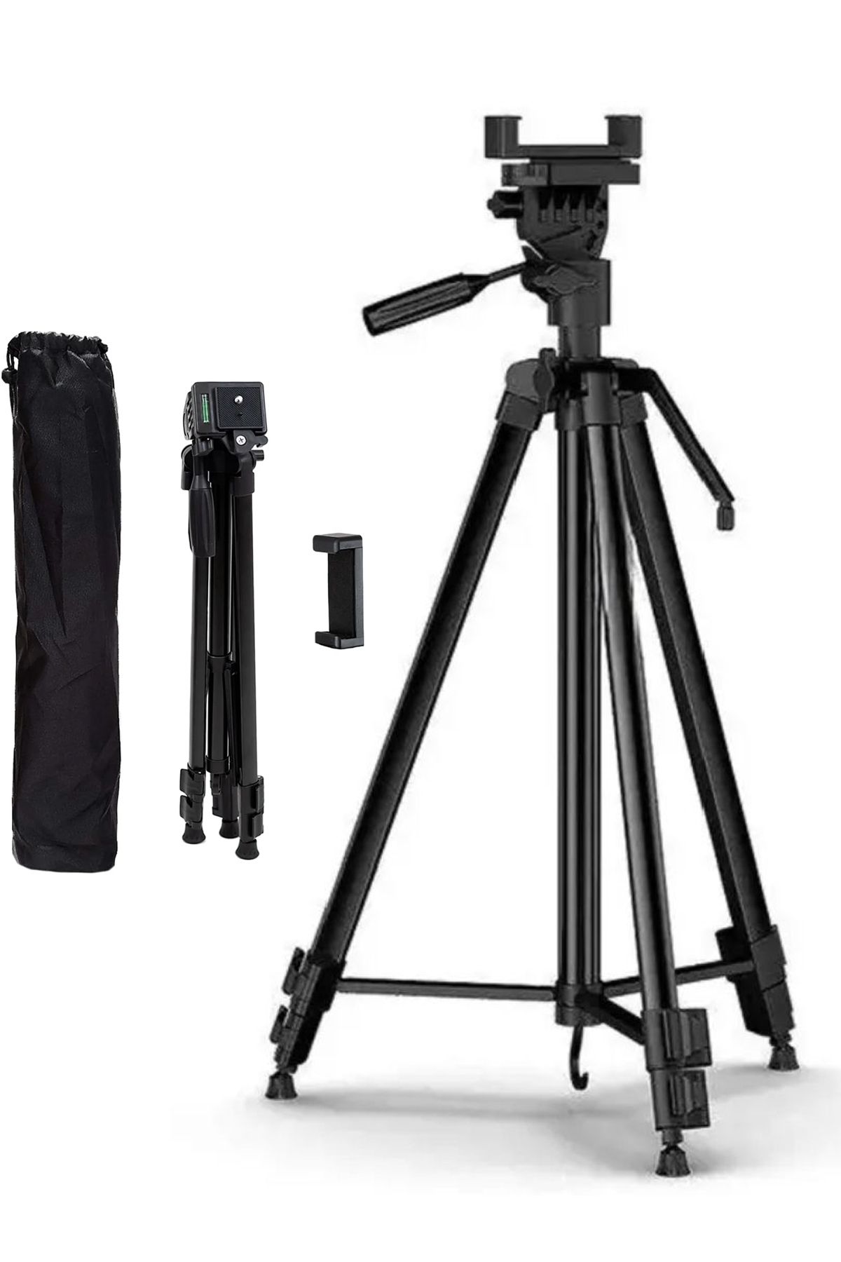 The Wlue Profesyonel Fotoğraf Video Çekimi Tiktok Yayın Tripod Telefon Tutucu 130cm