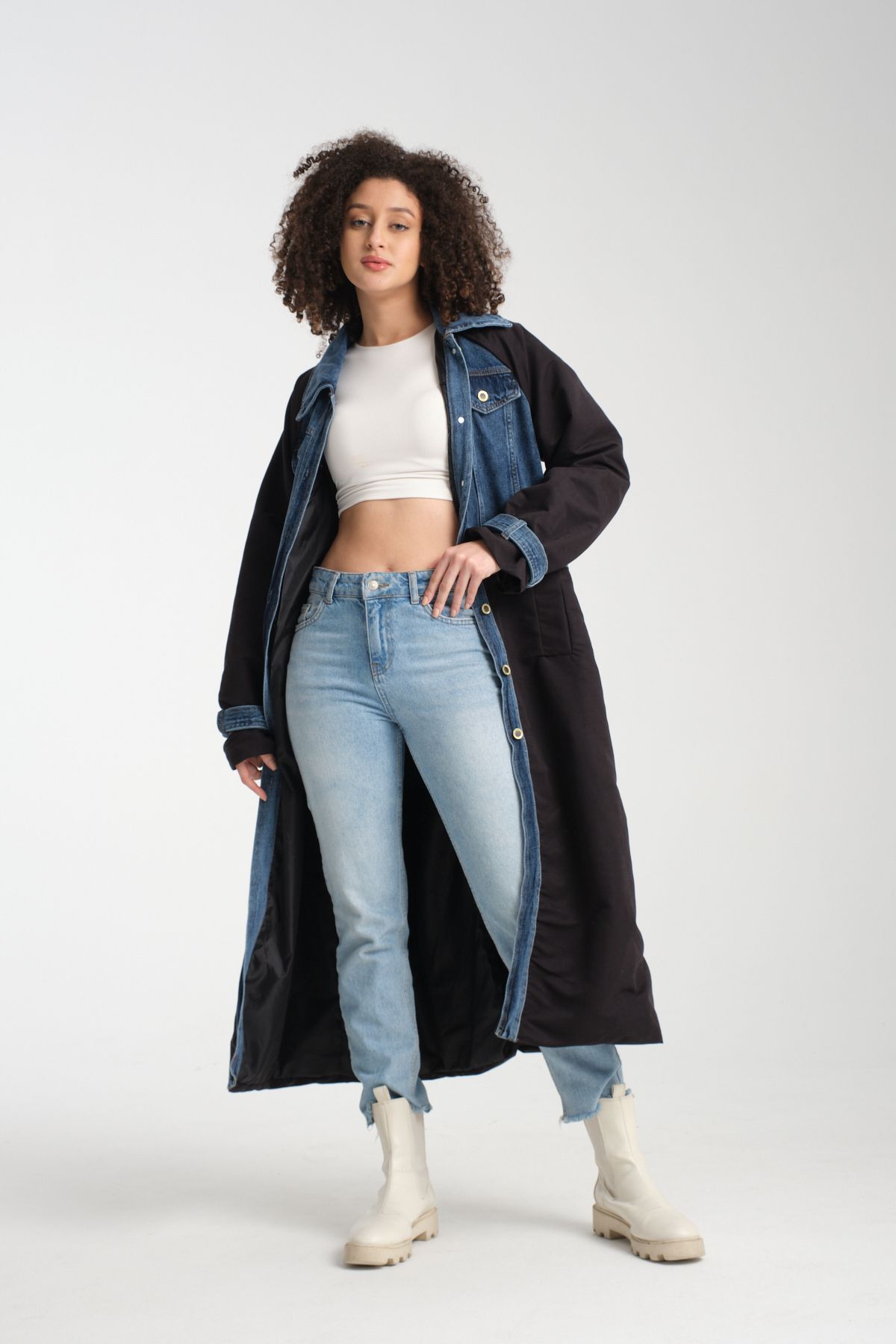 Rodi Kadın Denim Trençkot 1076