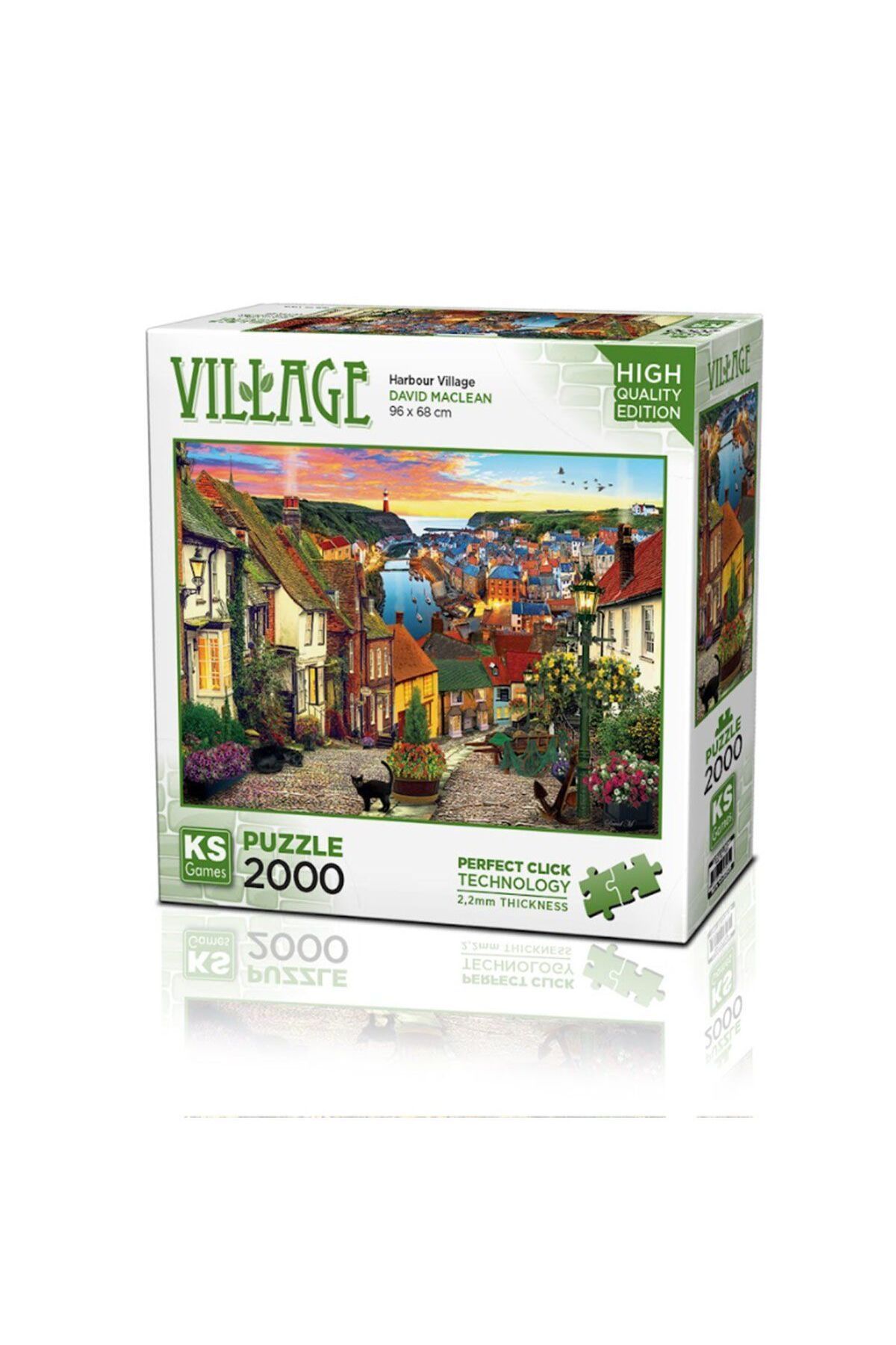 Ks Puzzle 22525 Harbour Village 2000 Parça Puzzle -KS Puzzle