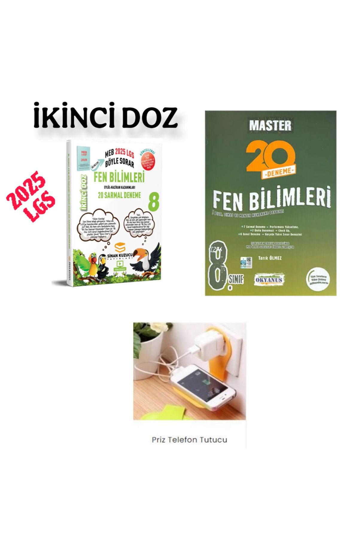 SİNAN KUZUCU YAYINLARI 8.sınıf SİNAN KUZUCU FEN BİLİMLERİ 2.DOZ SARMAL  +  MASTER FEN DENEME SET 2025 (PRİZ TUTUCULU)