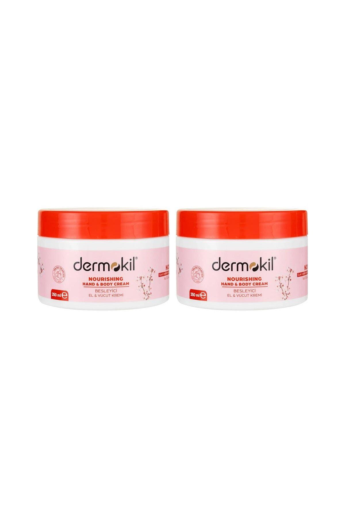 Dermokil Kiraz Çiçeği El ve Vücut Kremi 250 ml. İkili Set