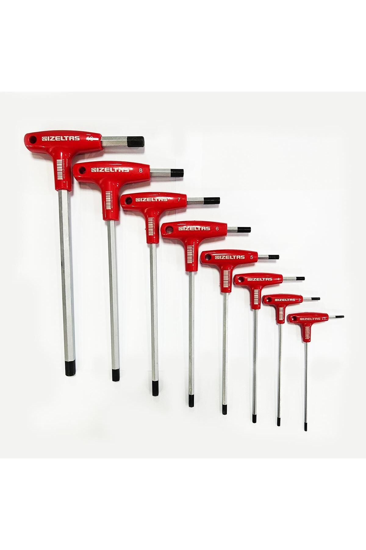 İzeltaş-İzeltaş 4920 8-Piece T-Type Allen Allen Key Set 3