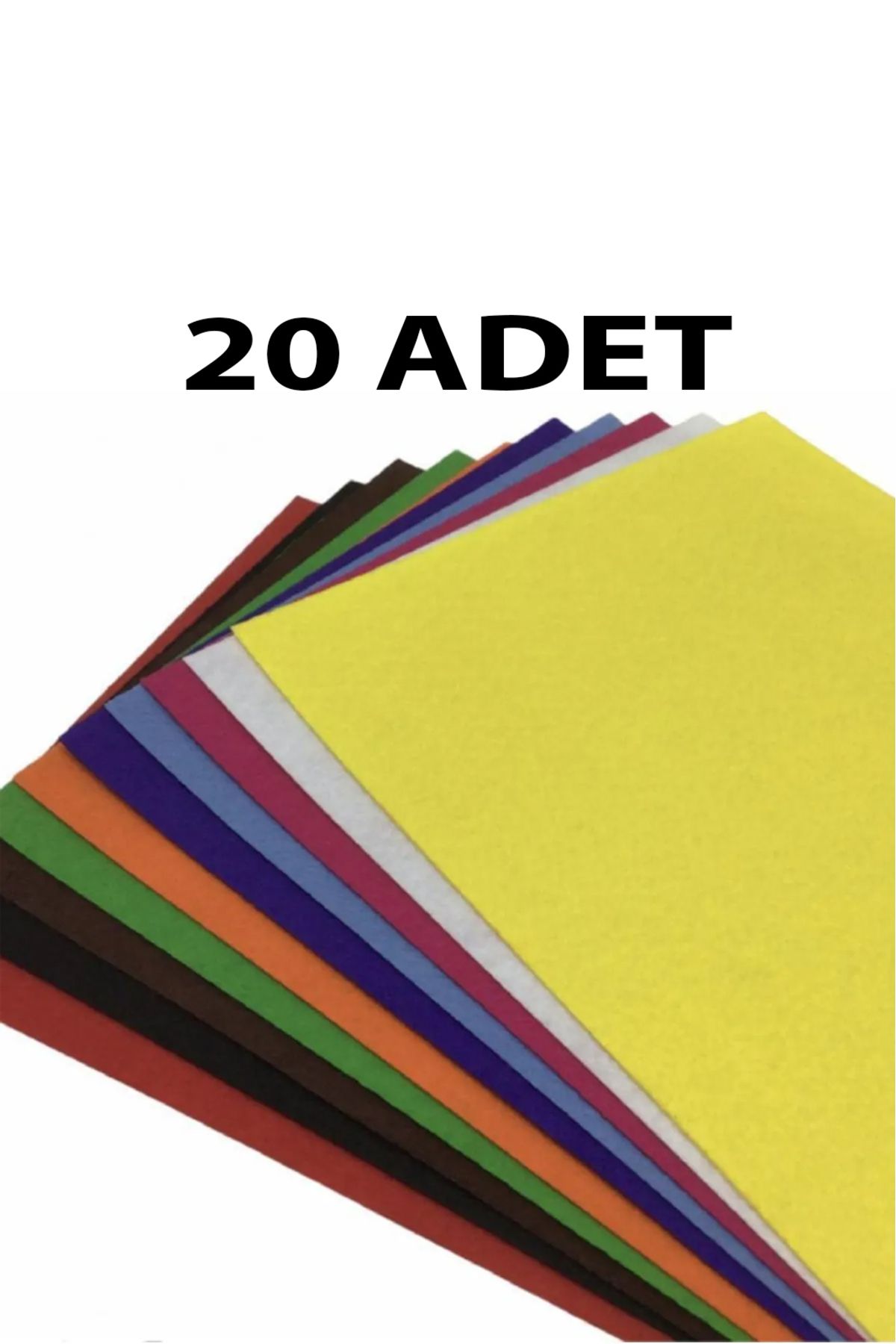 everart Keçe Karışık Renk 20 Adet - A4 Boyutunda 20x30 Cm.