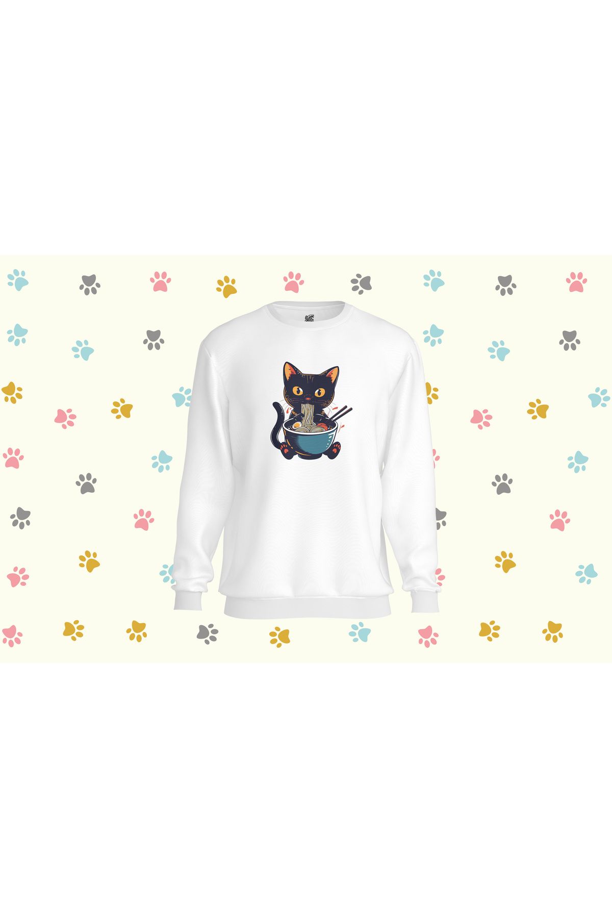 TASARIMATİK Erişte Seven Pati Sweatshirt