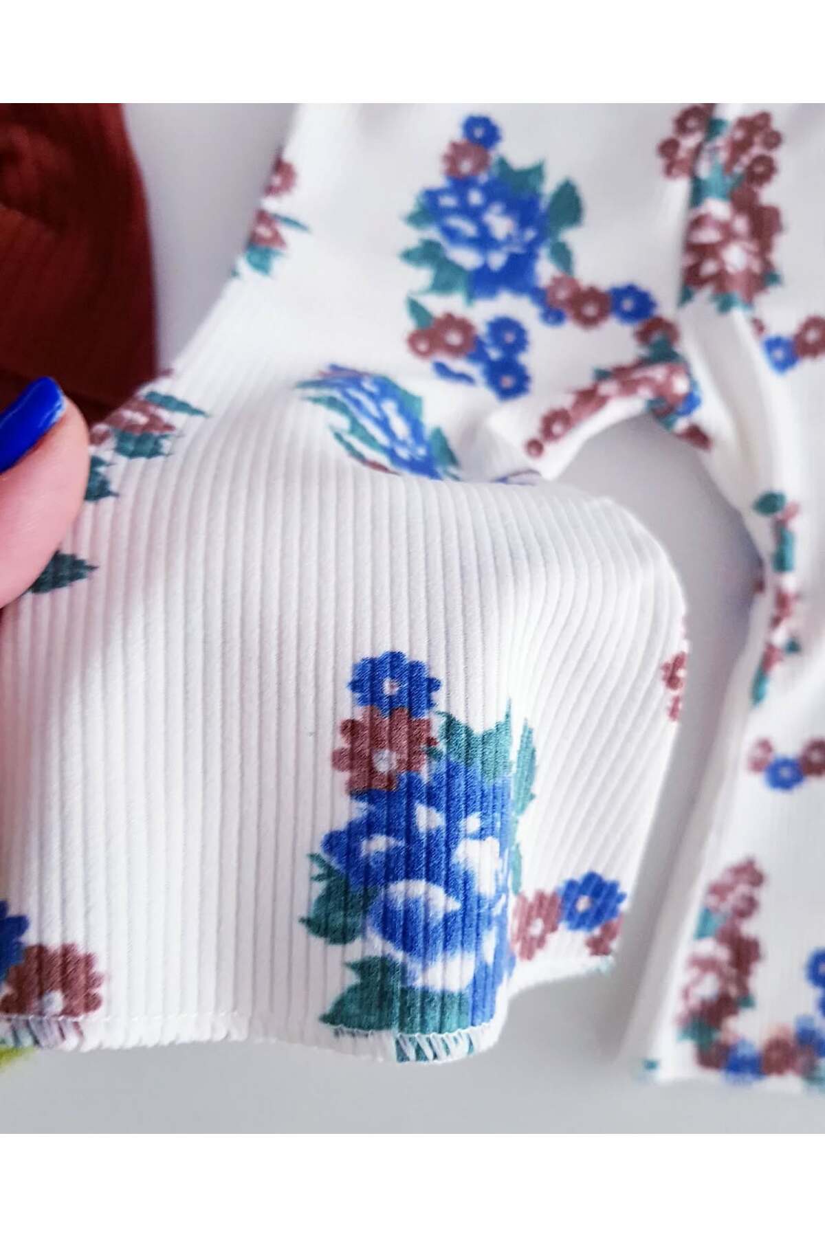 Jammybaby Flor Balon Kol Kaşkorse Body İspanyol Pantolon Fiyonklu Bone %100 Pamuk Kız Bebek Tasarım Lüks Takım fotoğrafı 5 (önizleme)