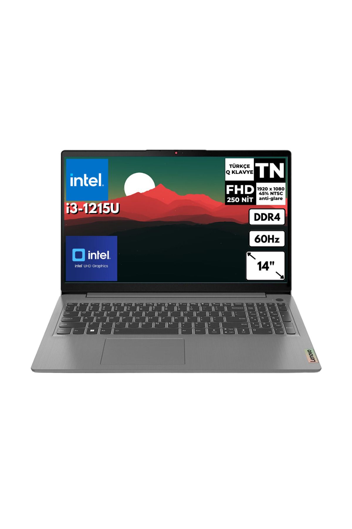 LENOVO IdeaPad 3 15IAU7 i3-1215U 4GB 4 TBSSD UHD Graphics 15.6'' FHD Win 11 Pro 82RK018GTX BT45