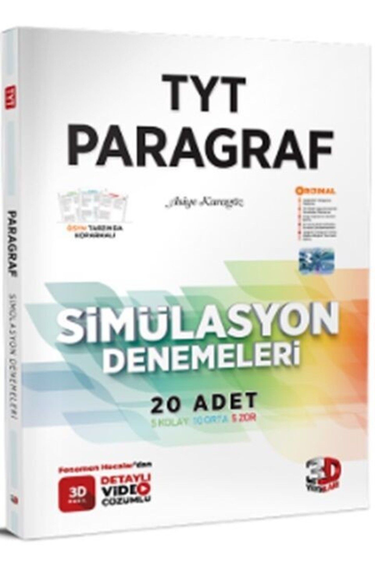 Ankara Kitap Merkezi TYT Paragraf Simülasyon 20 li Denemeleri 3D Yayınları