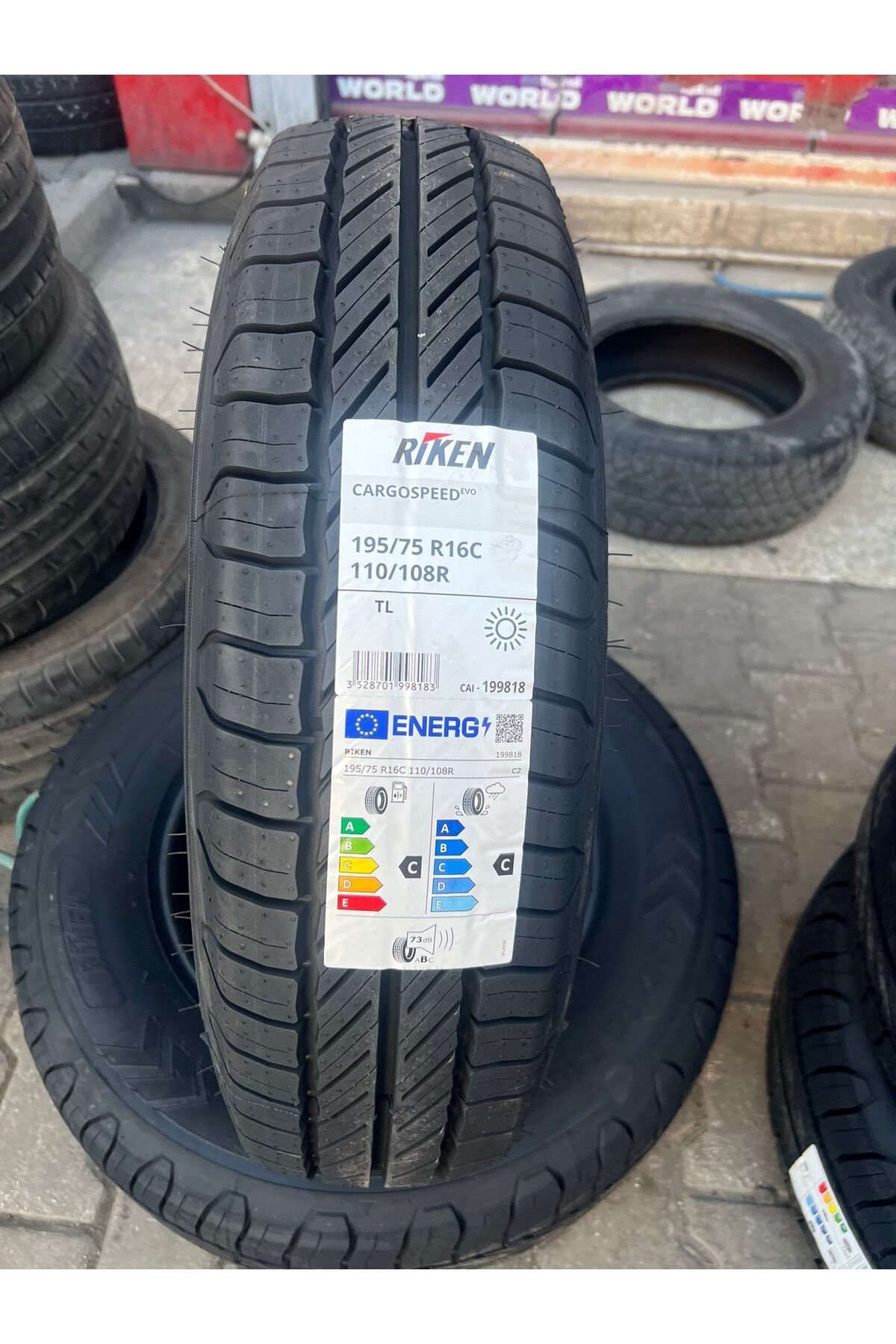 RIKEN 195/75R16 8PR 110/108 CARGO SPEED EVO RİKEN C YAZLIK LASTİK 2024 TARİHLİ