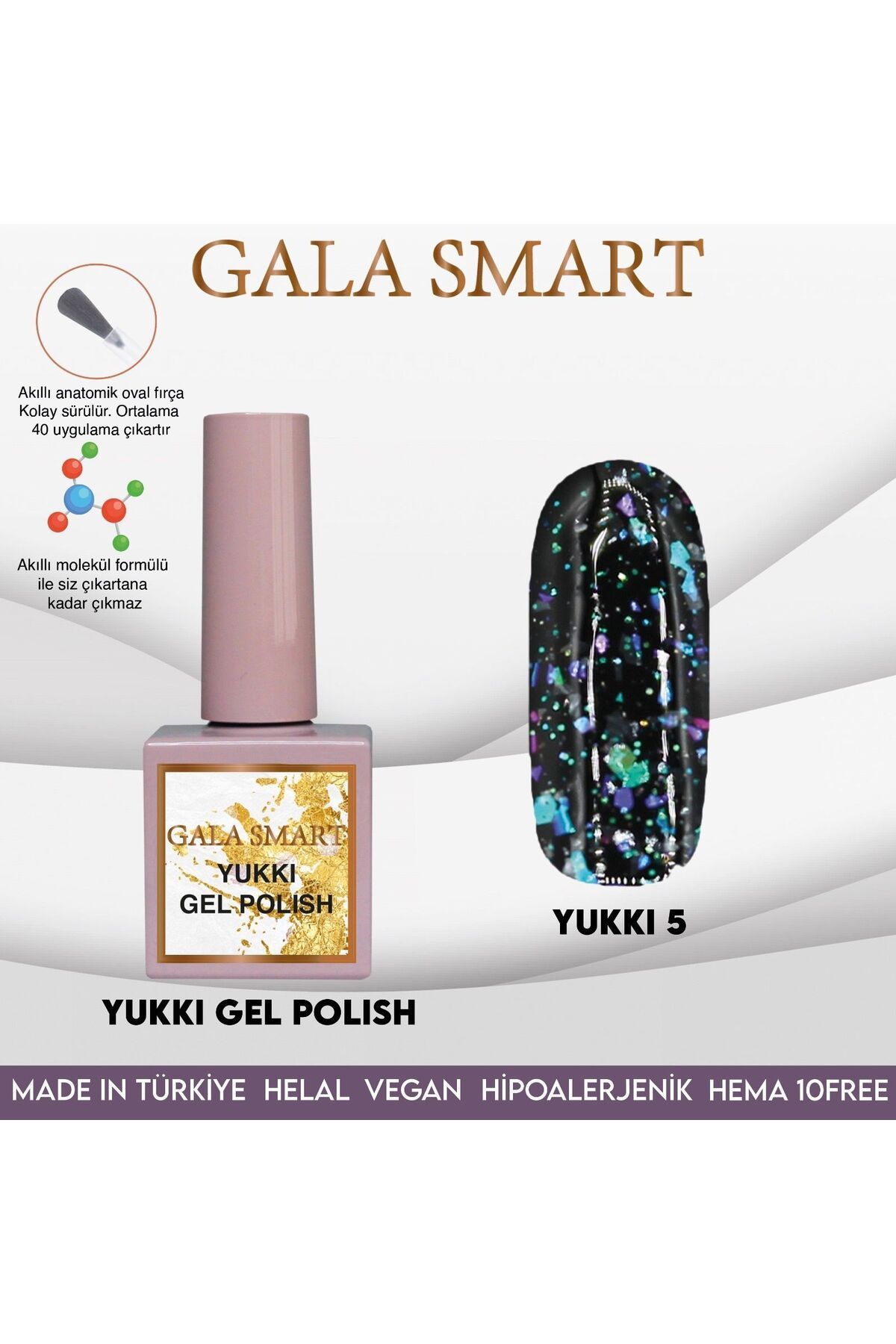 gala smart Yukki Kalıcı Oje 10ml Y05