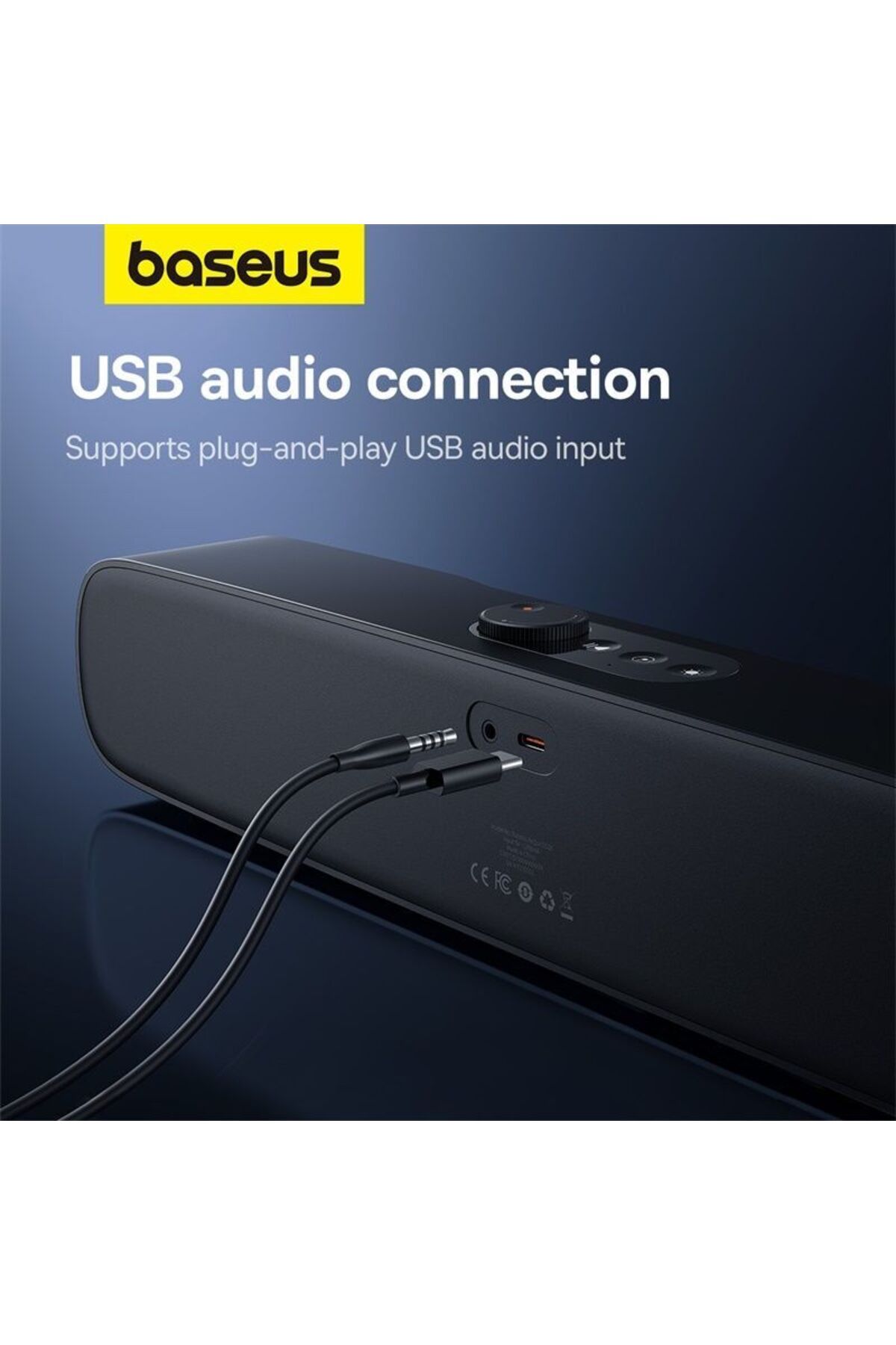 Baseus-AeQur DS10 Mini Soundbar Cluster Black 7