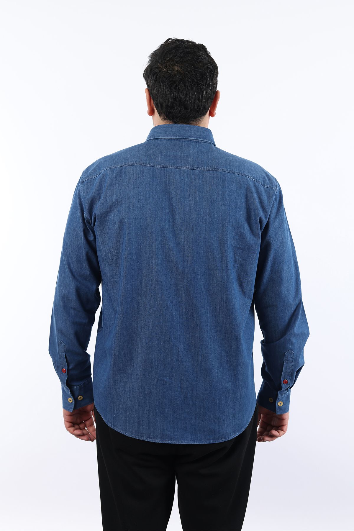 TOUSUS-Cămașă pentru bărbați din denim albastru de mărime mare BTL-3031-TSS 5