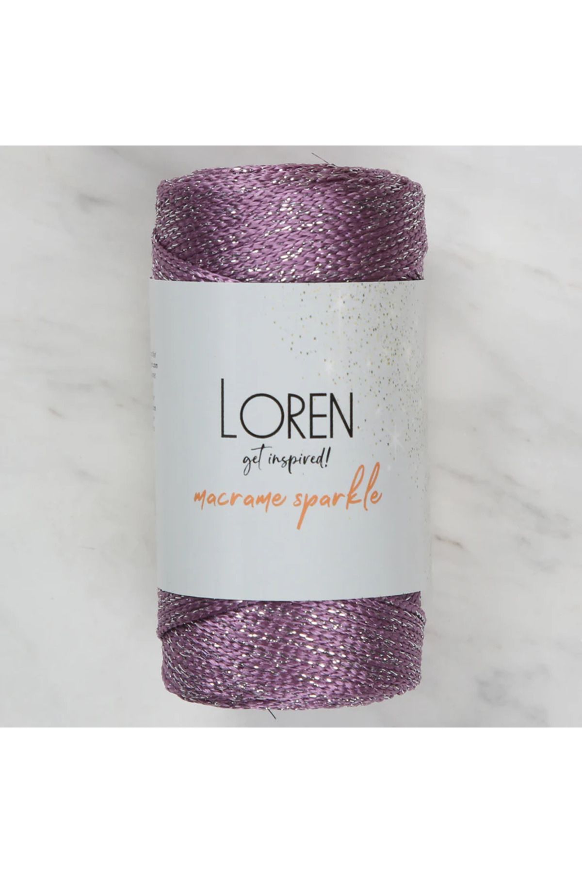 etexy Loren Macrame Sparkle Simli Mor El Örgü İpi - RM 7