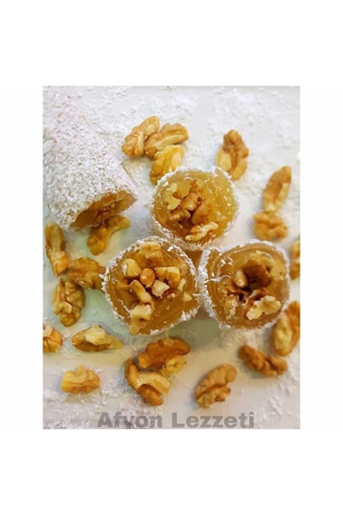 AFYON LEZZETİ GÜVEN VE AFİYETLE Meşhur Afyon Klasik Cevizli Lokum 500 Gr