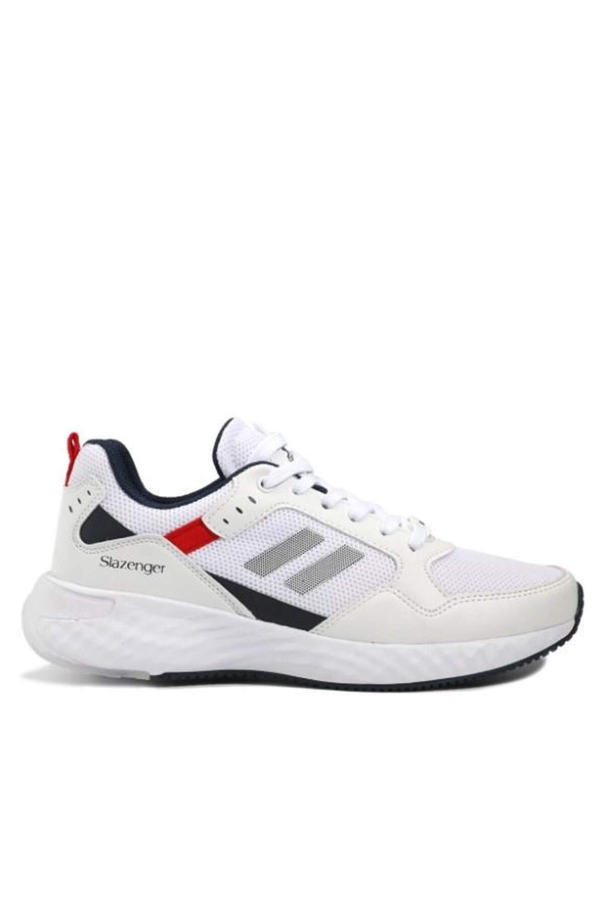 SA12RE530-04 Zeplın Beyaz-Lacivert Erkek Spor Ayakkabı