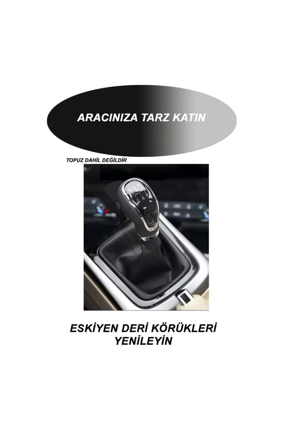 EGATOPTAN Mercedes W220- Uyumlu Araç,araba,oto Vites Körüğü Siyah Dikiş