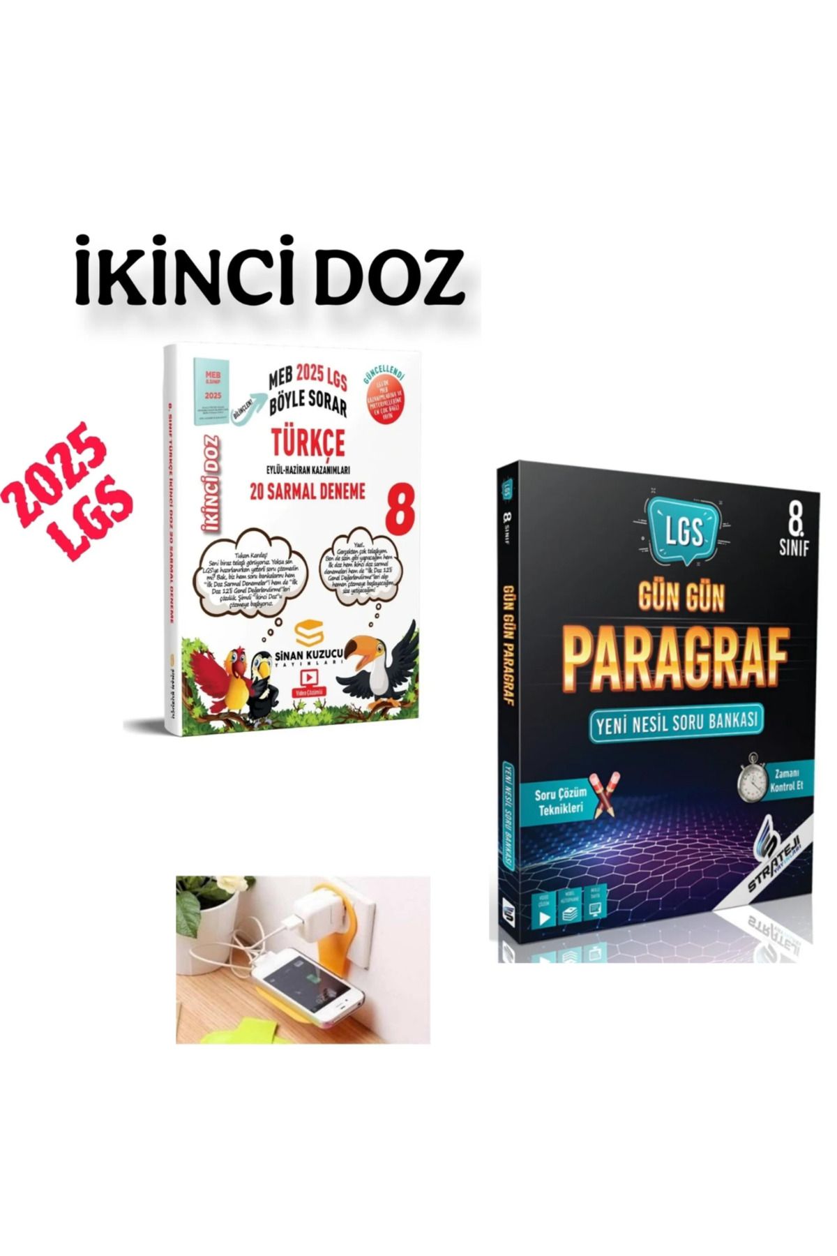 SİNAN KUZUCU YAYINLARI 8.SINIF SİNAN KUZUCU 2.DOZ TÜRKÇE SARMAL DENEME+ GÜN GÜN PARAGRAF SET 2025(PRİZ TUTUCULU)