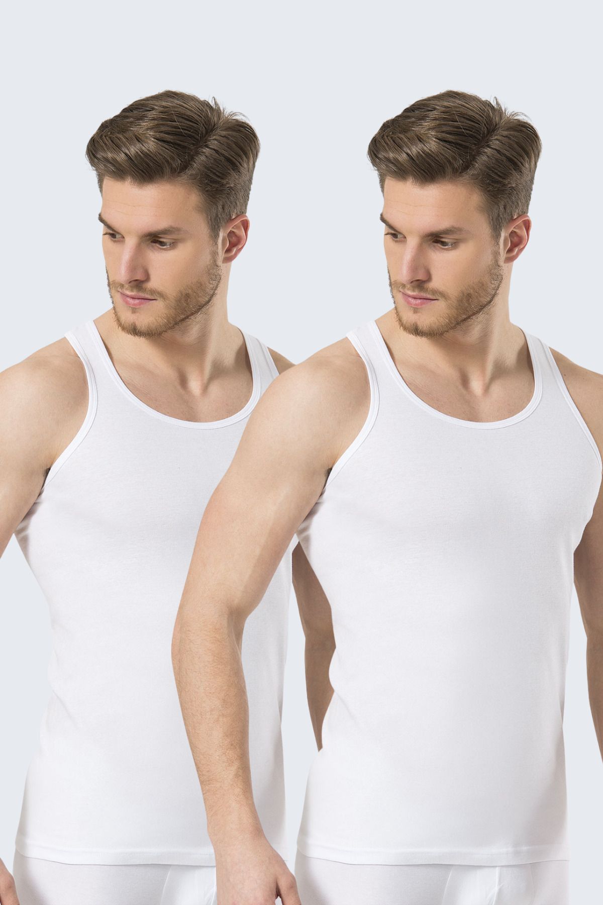 TÜREN Türen Erkek Spor Atlet (2'li Paket) 131/Beyaz