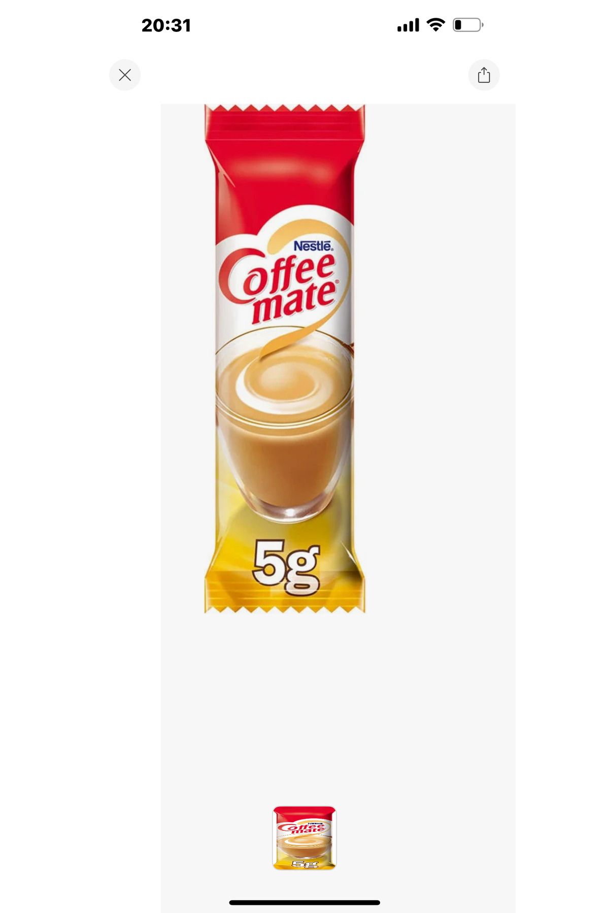 Nestle Coffee Mate 1000x5gr. Tek Kullanımlık.