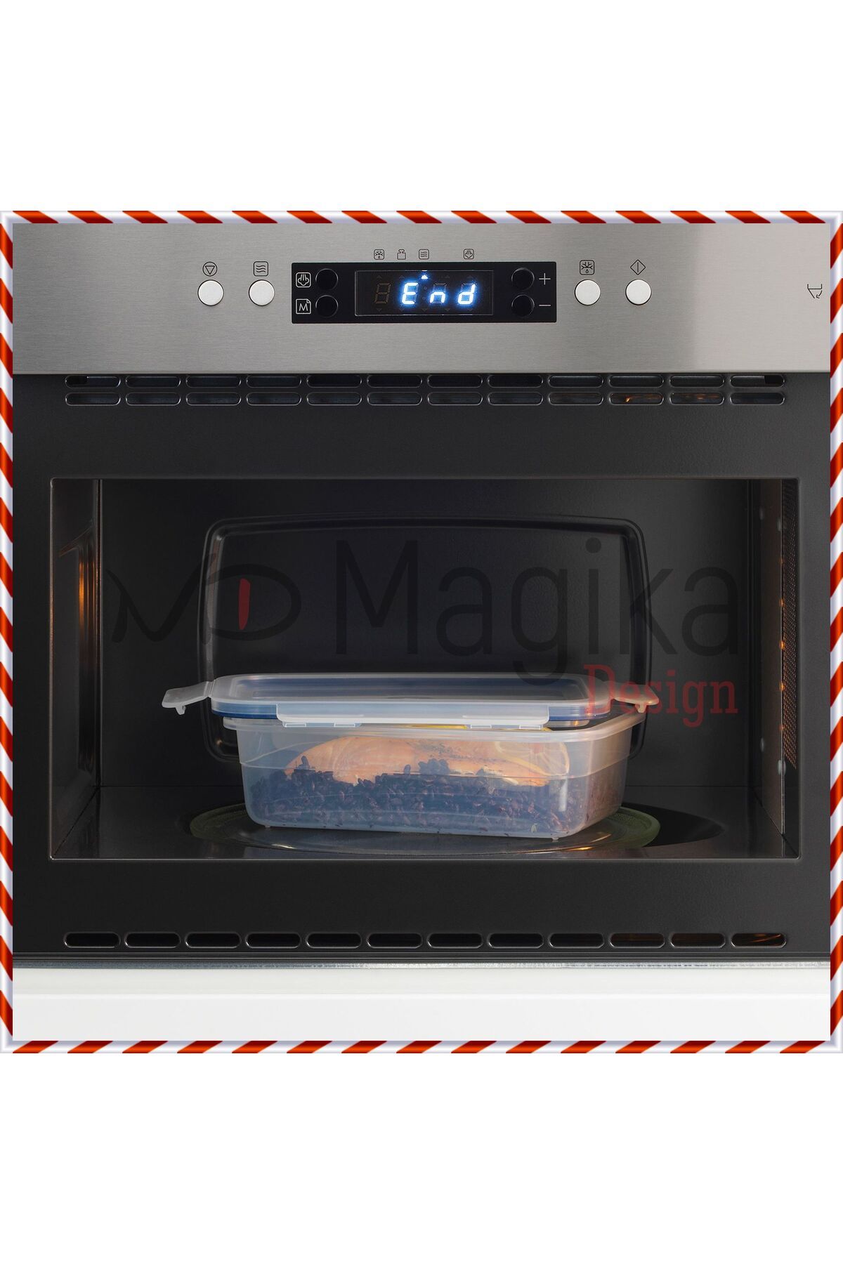 Magika Design-MD 365+ 1 lt Rectangular Plastic Storage Container with Lid 3