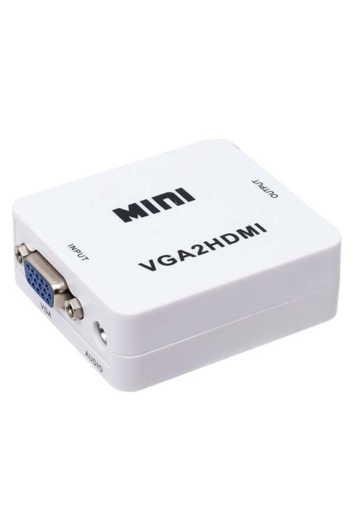 nazeninstoğu Power Pm-18698 Vga To Hdmi Ses Çikişli Mini Model Dönüştürücü