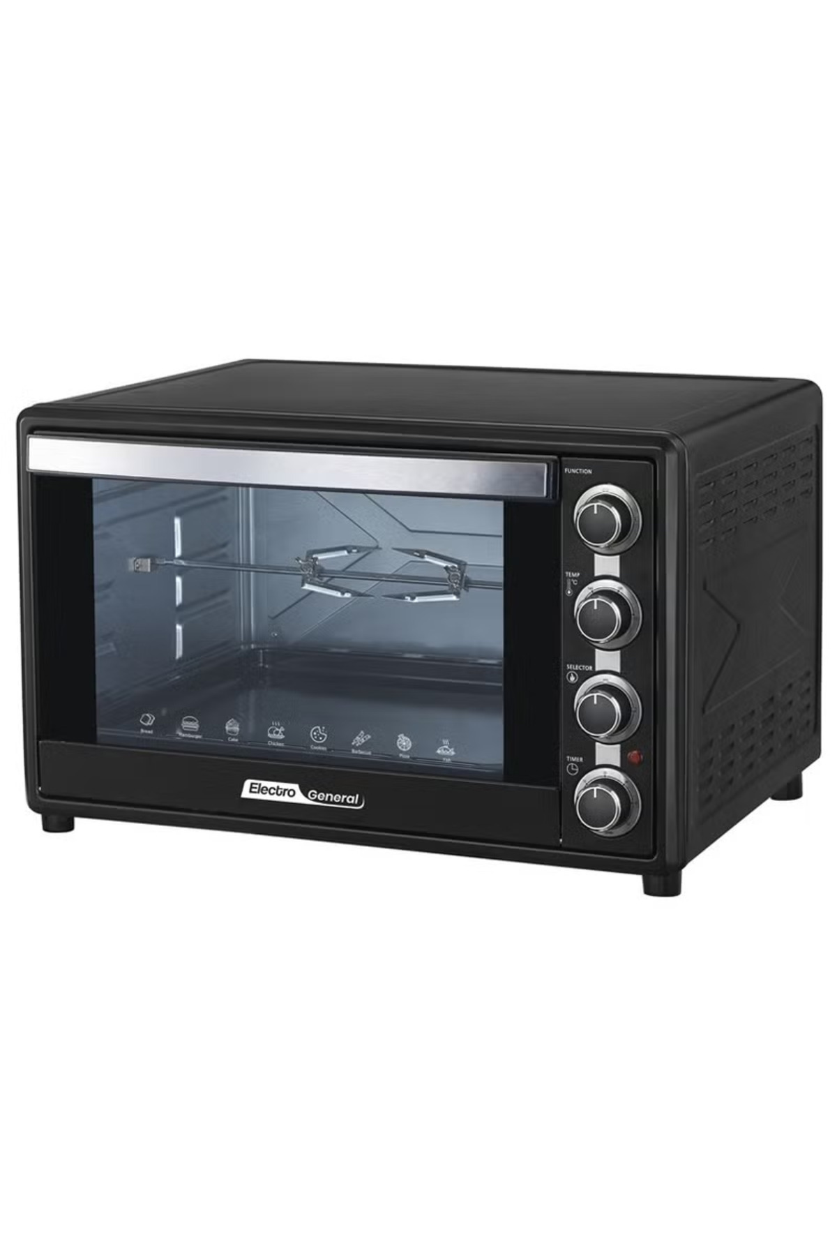 Electro general-Electric Oven 60 Ltr, 2200W, Rotisserie Function SVN-60RML Black 4
