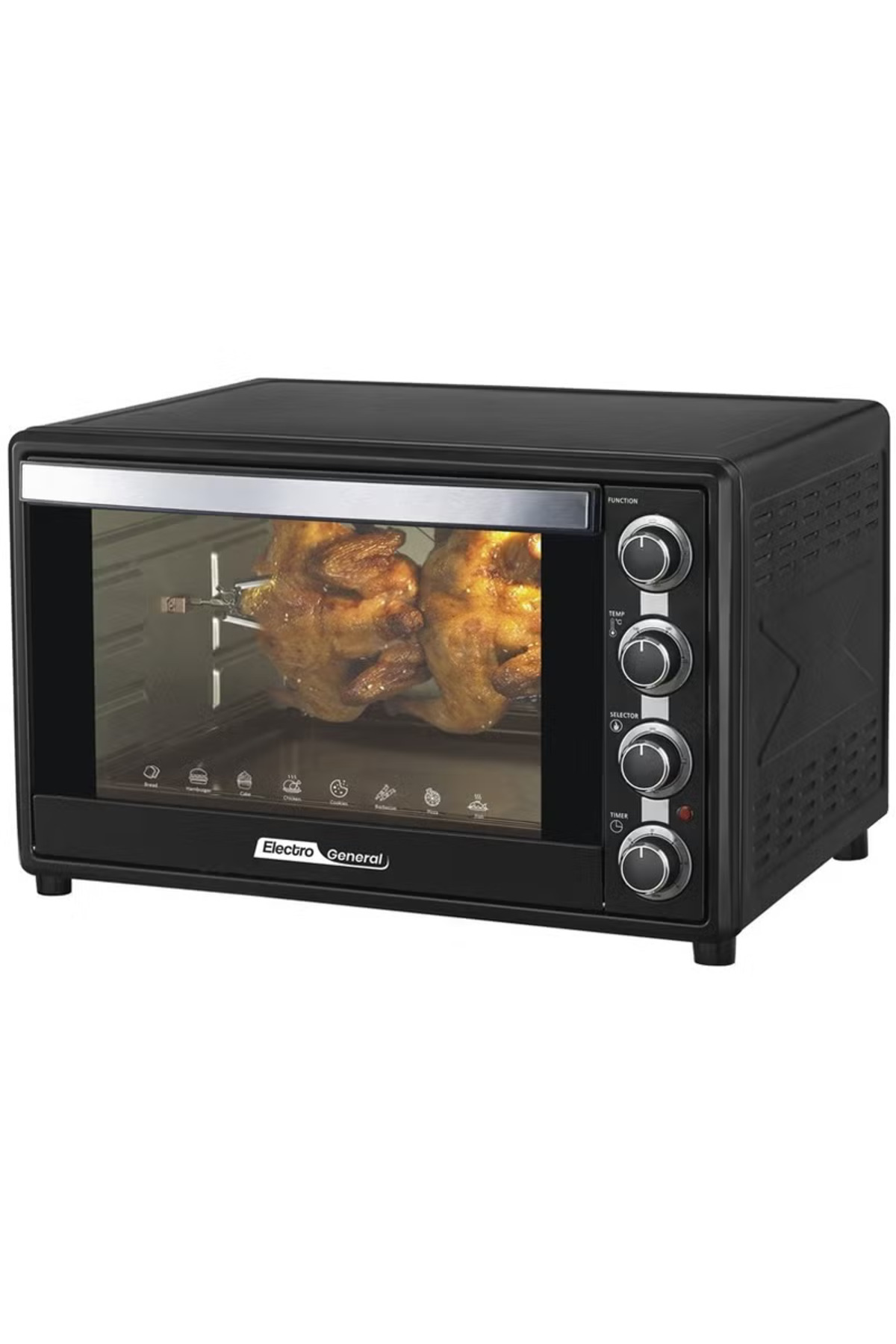 Electro general-Electric Oven 60 Ltr, 2200W, Rotisserie Function SVN-60RML Black 2