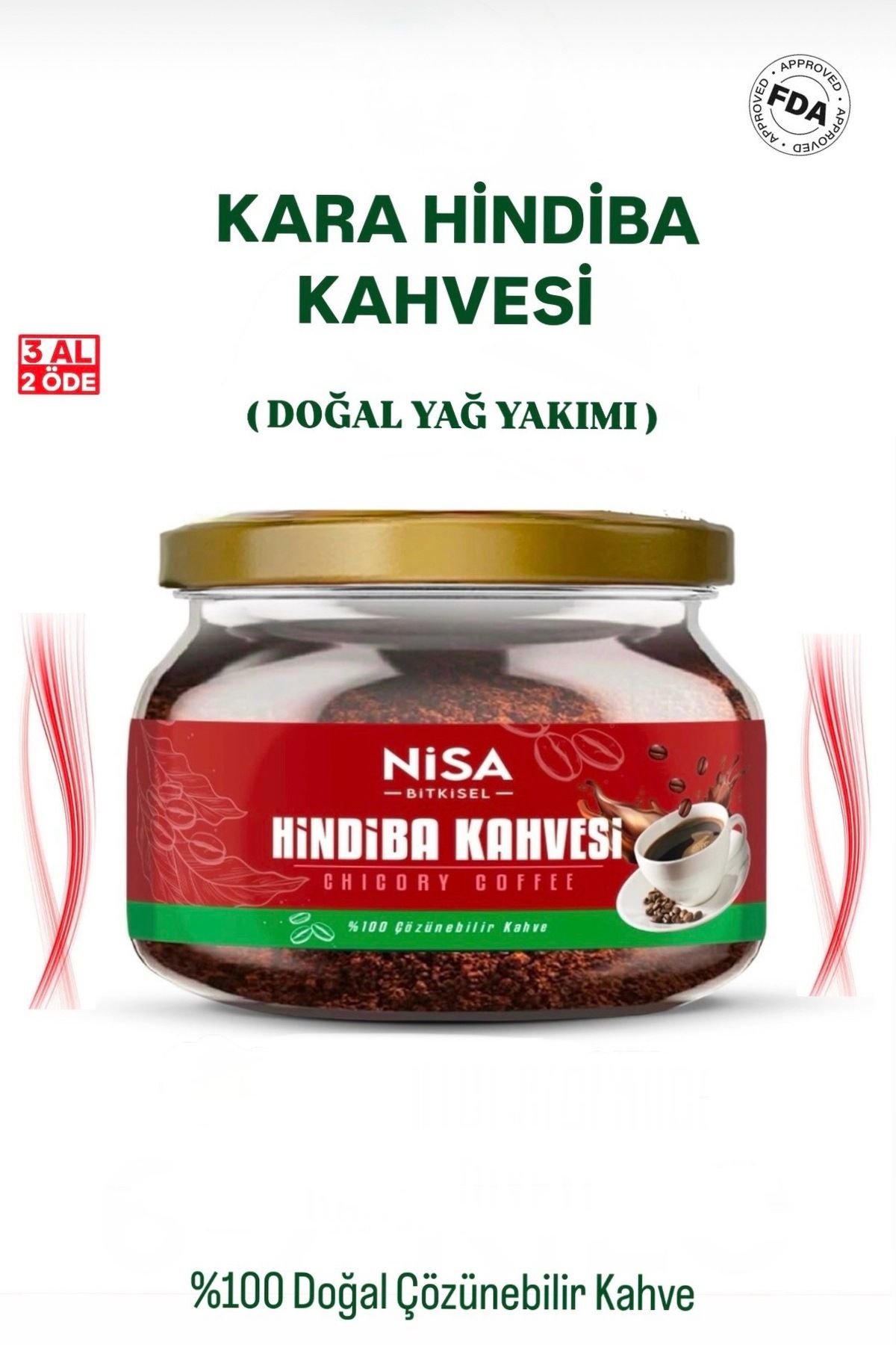 NİSA BİTKİSEL Hindiba Kahvesi Detox Kahve 1 Aylik