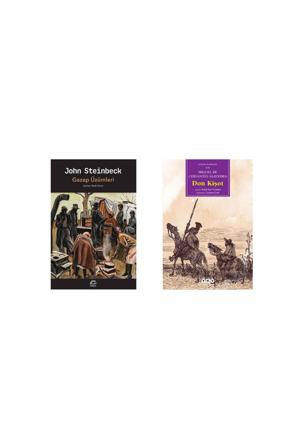 İletişim Yayınları Gazap Üzümleri - John Steinbeck - Don Kişot (Karton Kapak) Miguel de Cervantes Saavedra