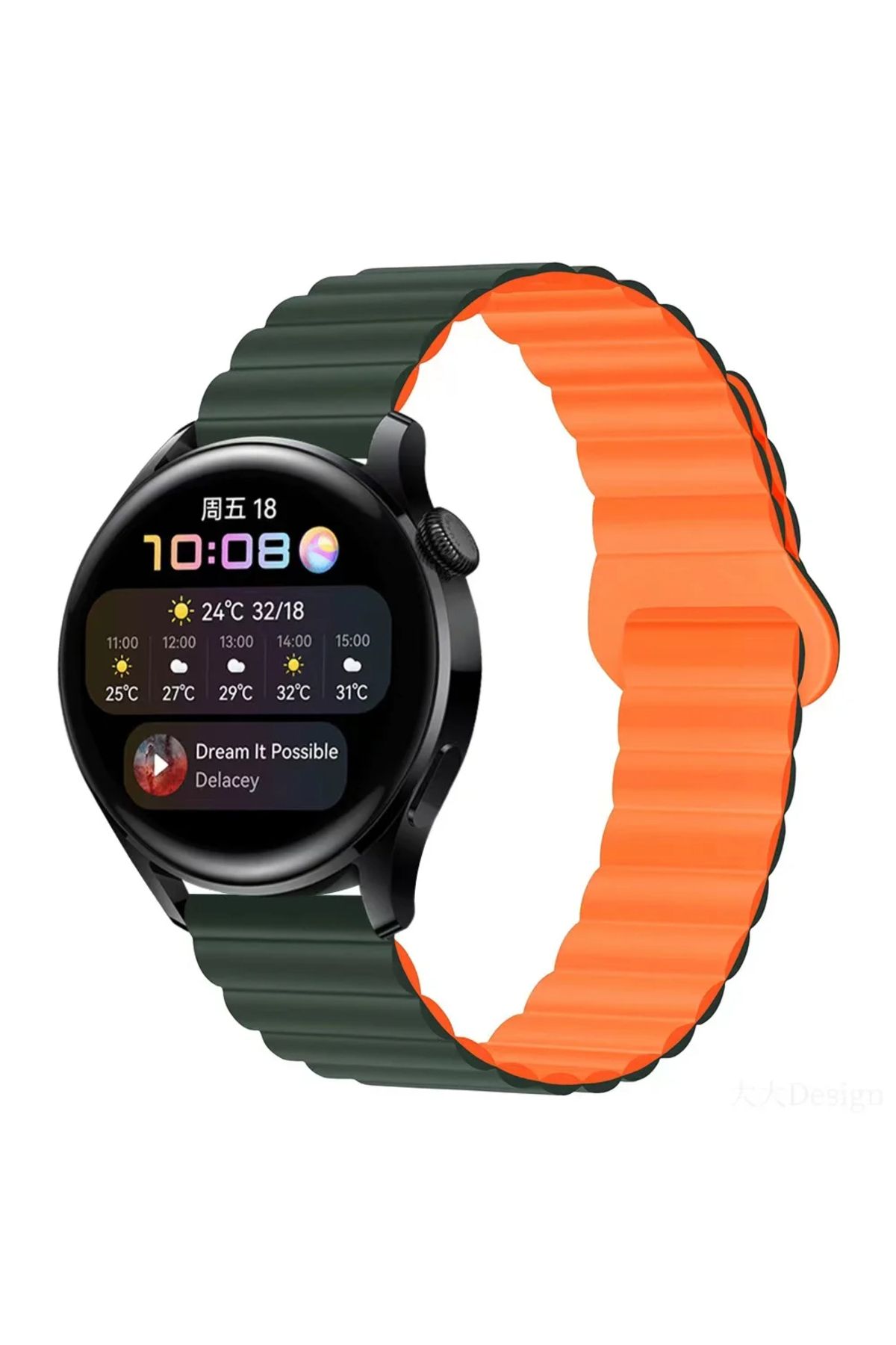 MMPSHOP Amazfit Gts - Gts 2 - Gts 2e - Gts 2 Mini - Gtr 42mm Uyumlu 20mm Manyetik Süet Dokulu Kordon