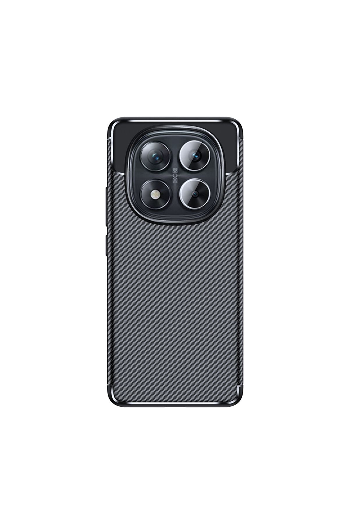 Nezih Case Xiaomi Poco X7 Uyumlu Kamera Korumalı (KARBON TASARIM) Ultra Koruma Lüx Silikon Kılıf