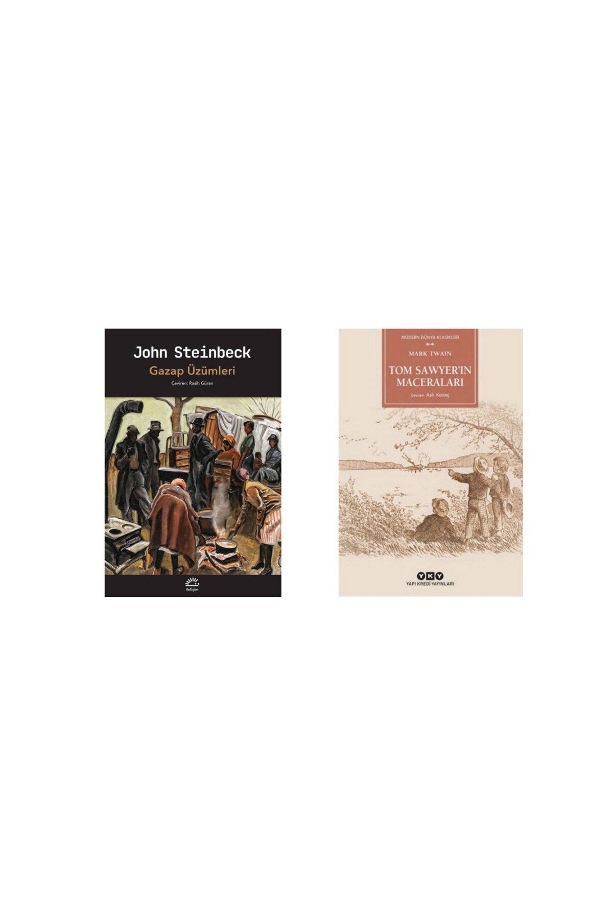 İletişim Yayınları Gazap Üzümleri - John Steinbeck - Tom Sawyerin Maceraları - Mark Twain