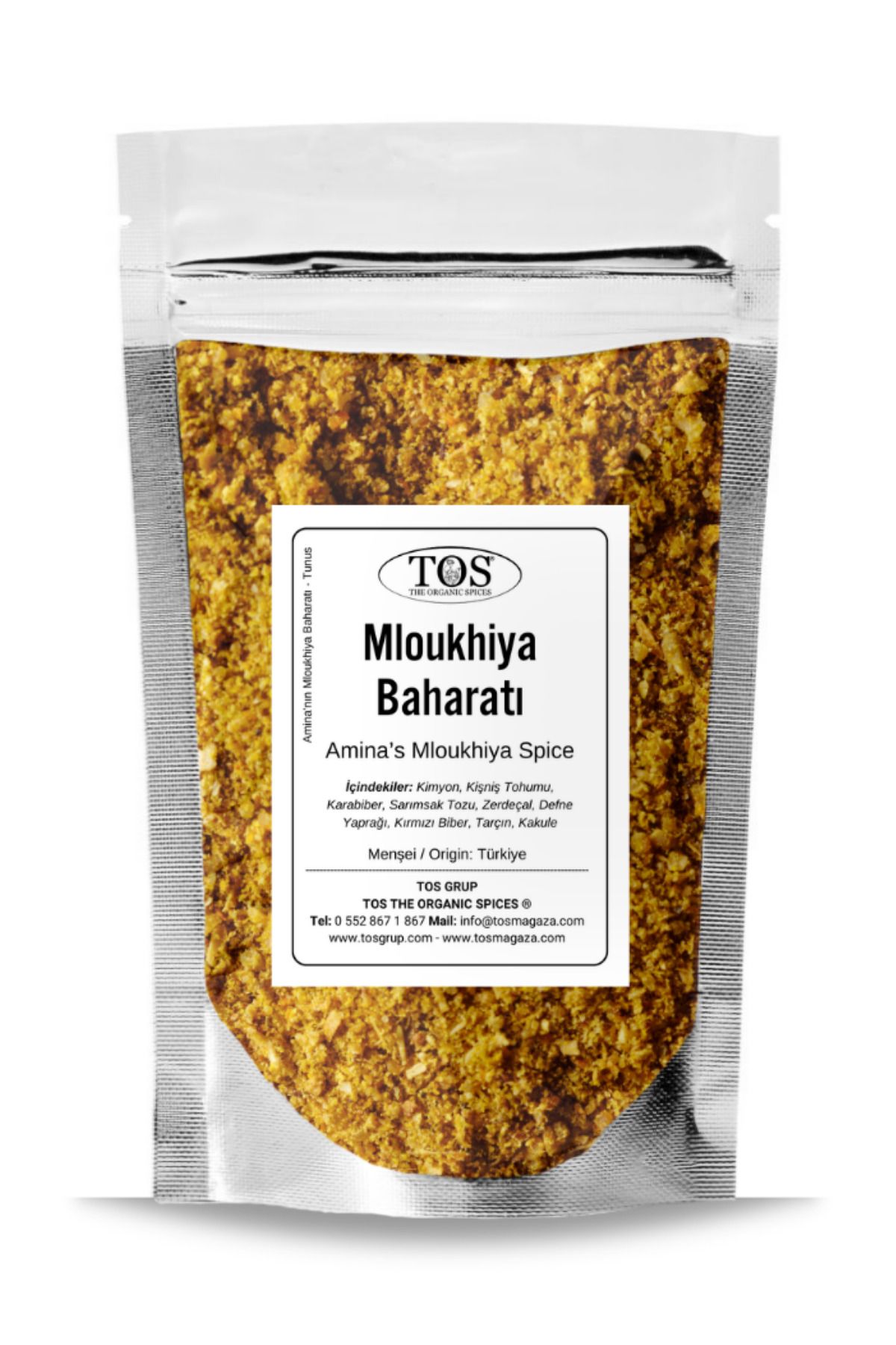 TOS The Organic Spices Amina'nın Mloukhiya Baharatı 100 gr Amina’s Mloukhiya Seasoning