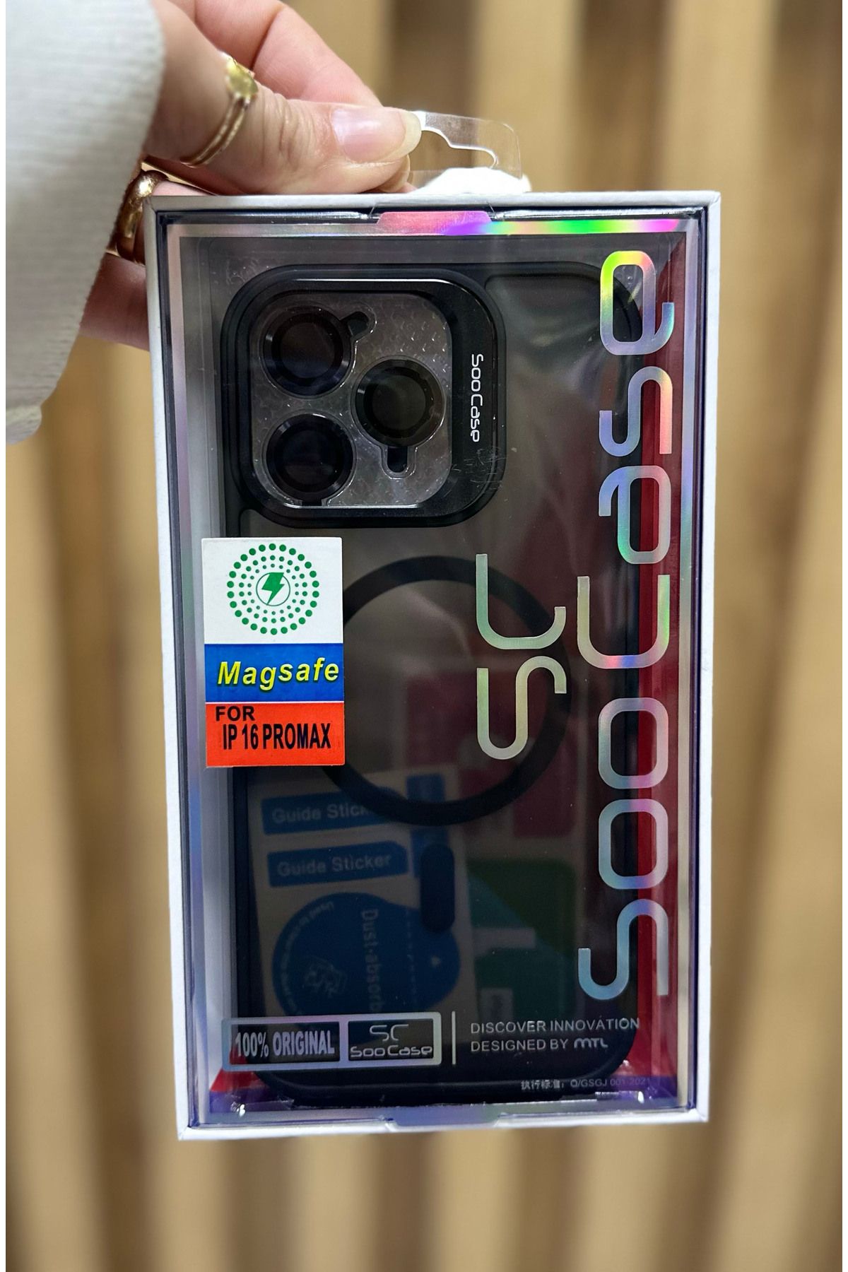 SC iPhone 16 Pro Max Arka Kılıf + Kamera Lens Koruyucu