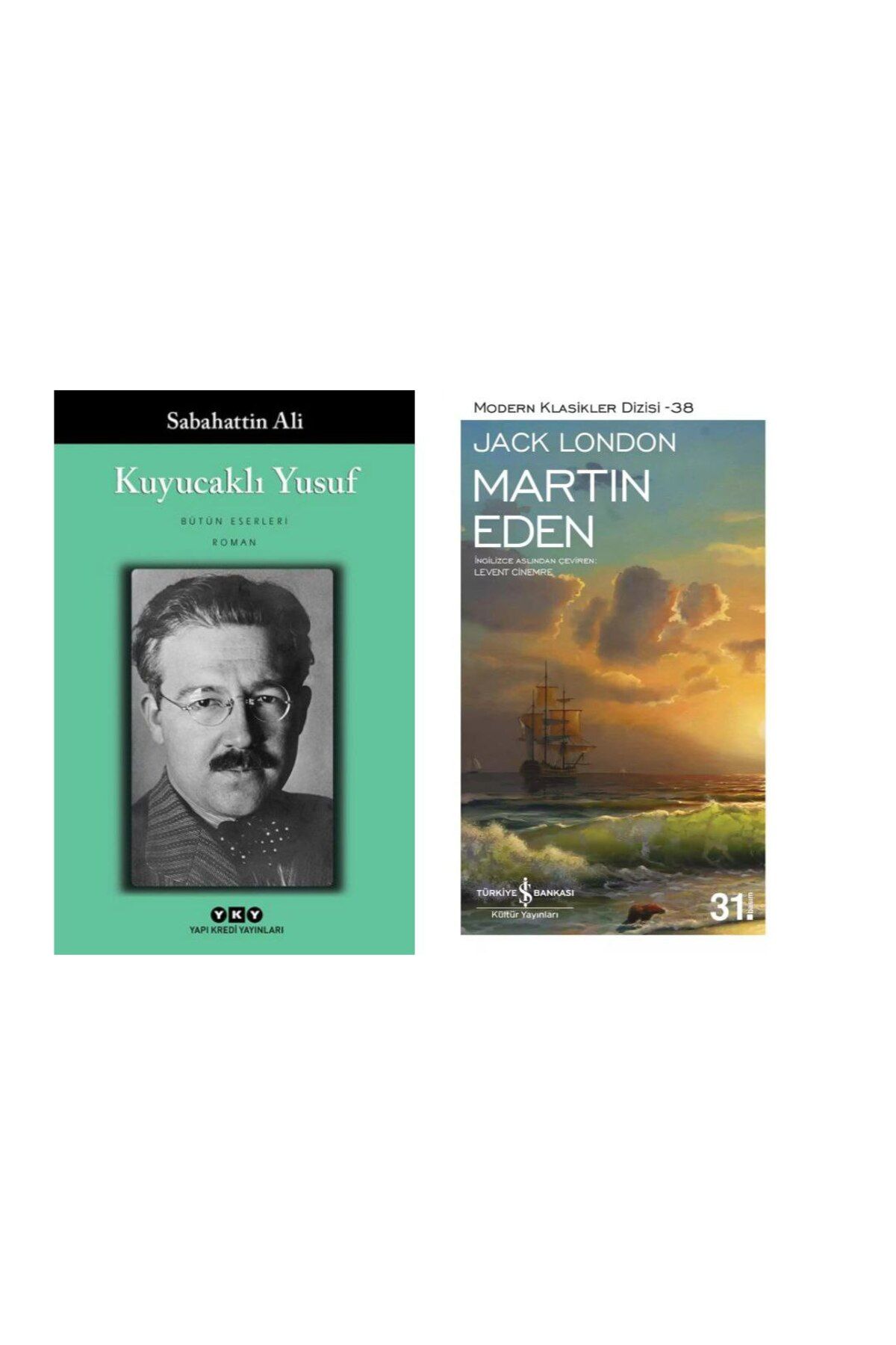 Yapı Kredi Yayınları Kuyucaklı Yusuf - Sabahattin Ali - Martin Eden - Jack London