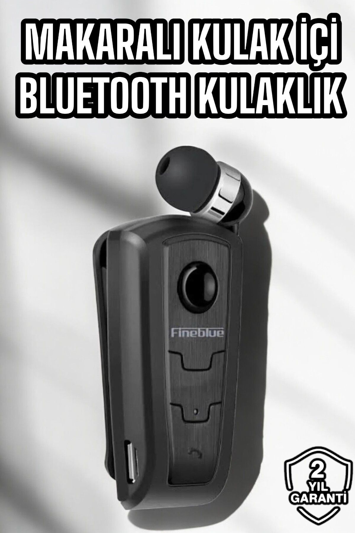 ASTRALTECH Makaralı Bluetooth Kulaklık Kulak İçi Android iOS Uyumlu Titreşimli